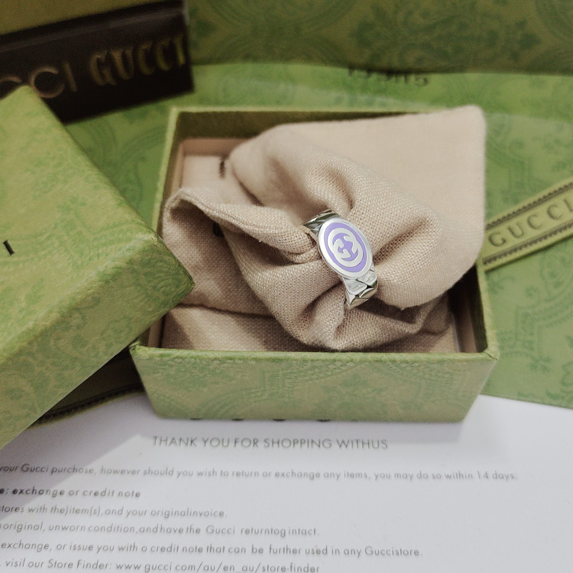 LuxluxHouse Best Quality Accessories Gucci Ring Ring Ring