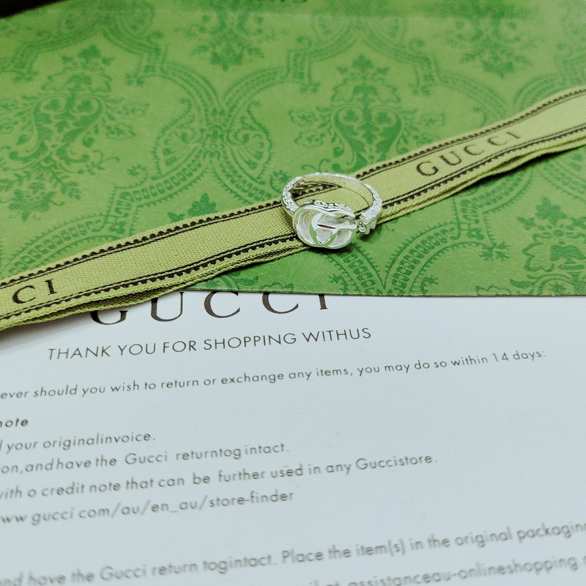 LuxluxHouse Best Quality Accessories Gucci Ring Ring Ring