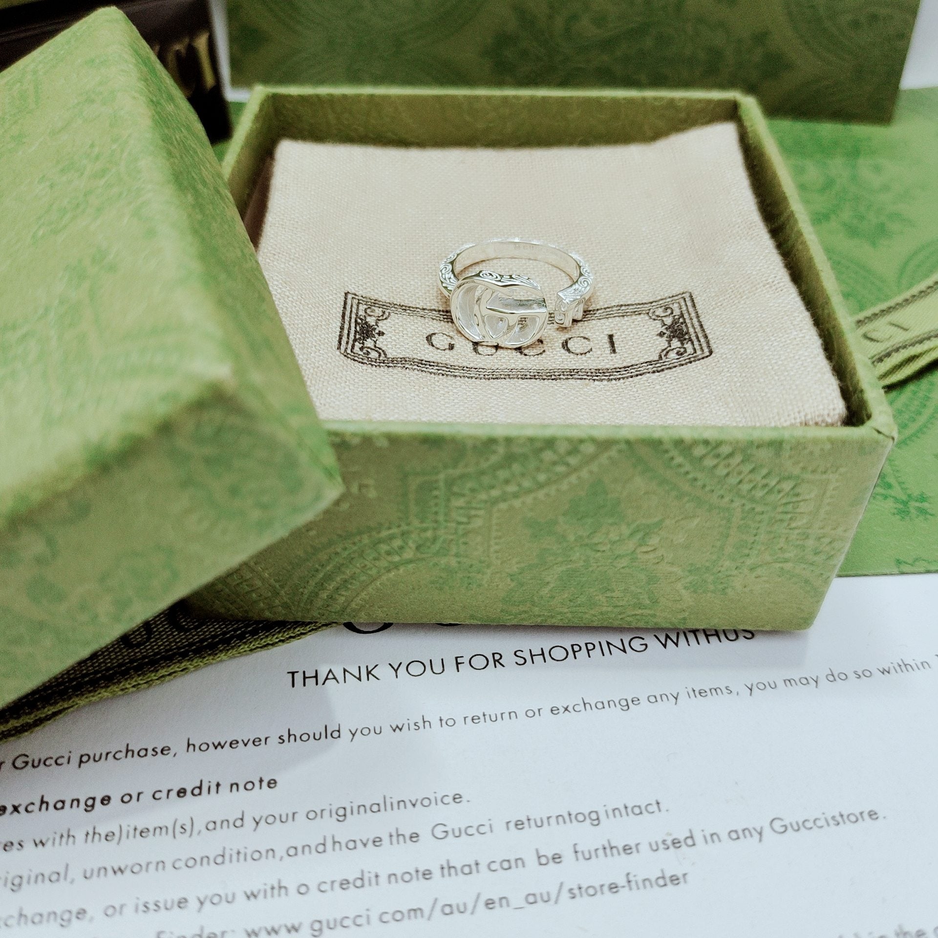 LuxluxHouse Best Quality Accessories Gucci Ring Ring Ring