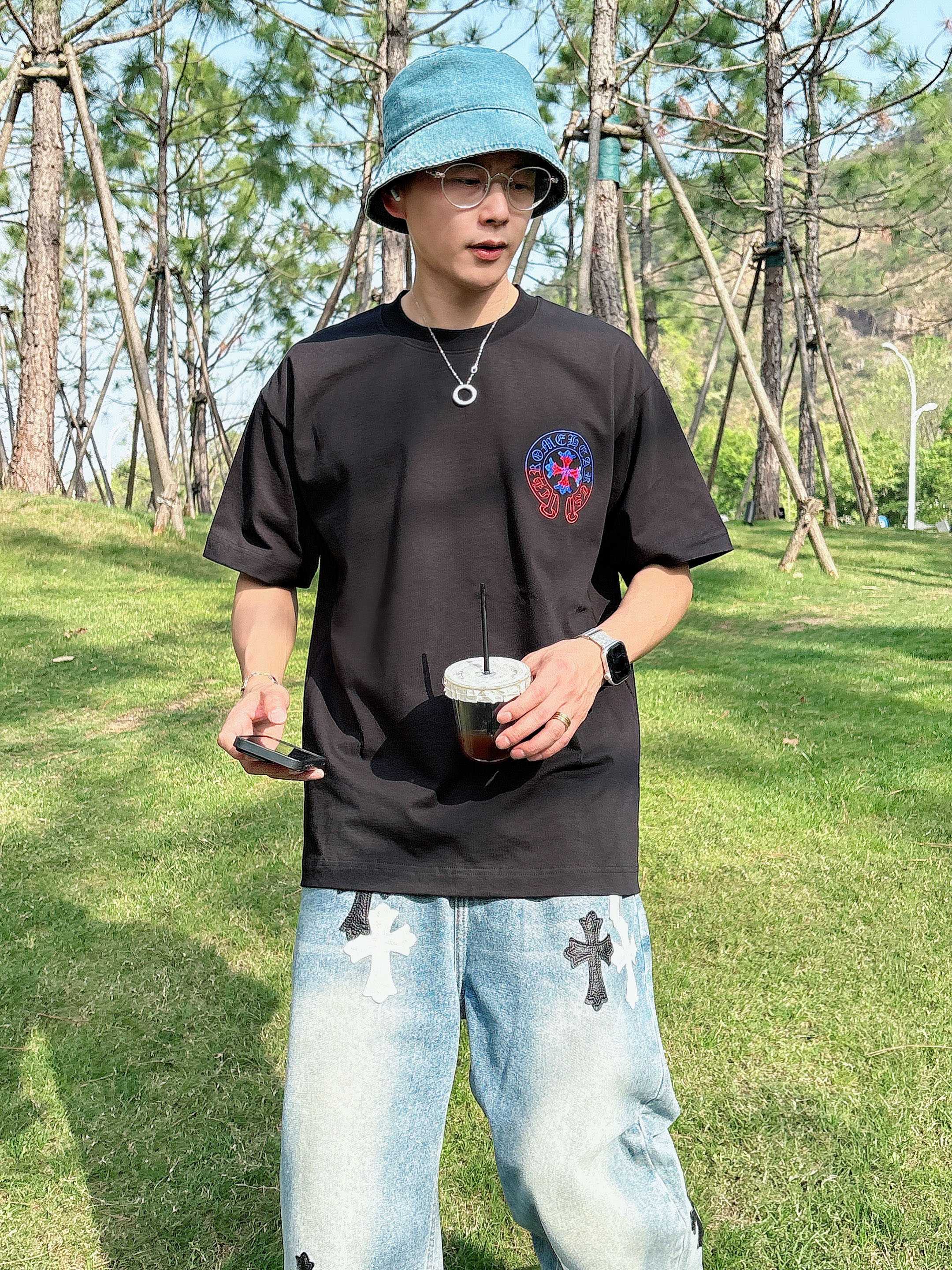 LuxluxHouse Best Quality Clothes Chrome Hearts T-shirt