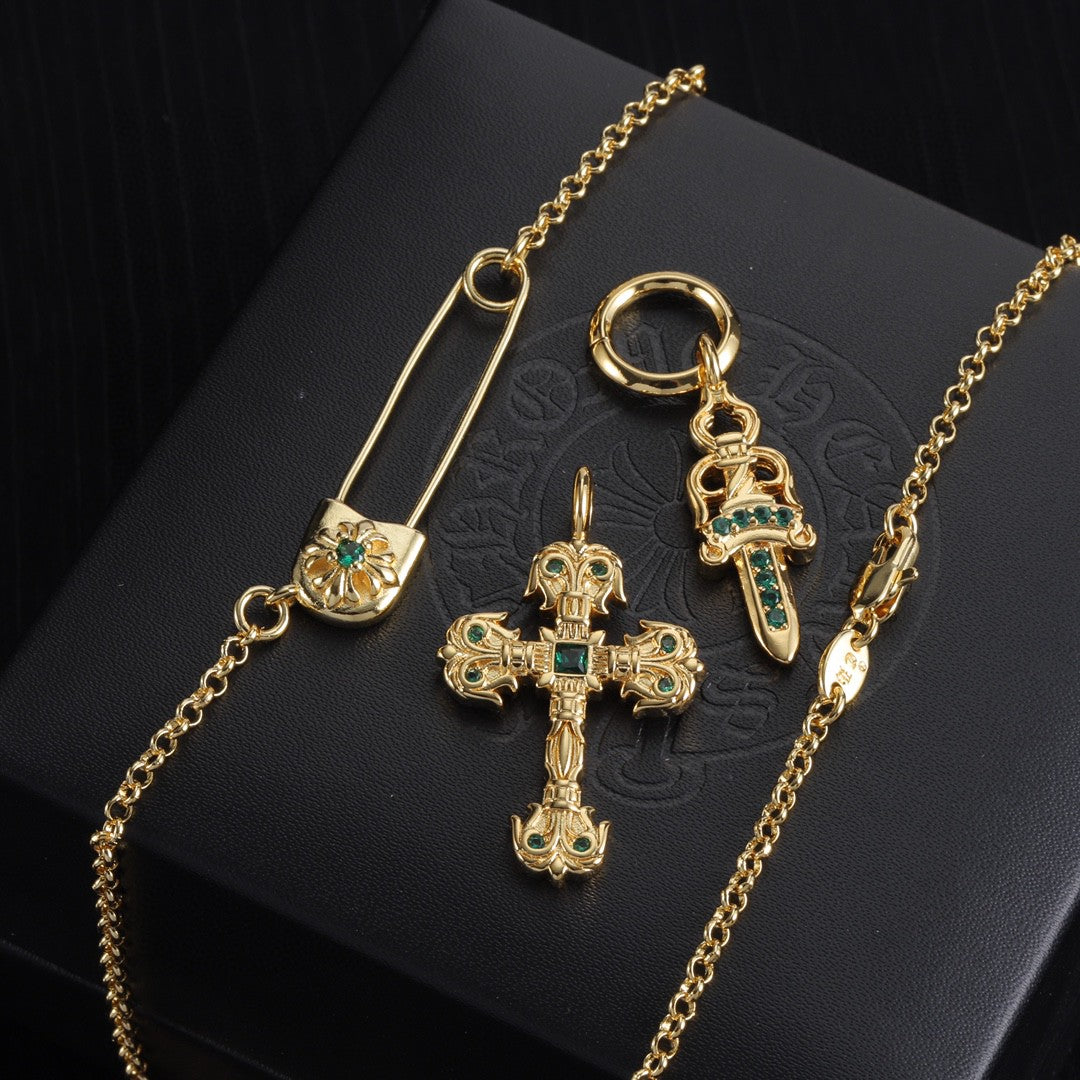 LuxluxHouse Best Quality Accessories Necklace Chrome Hearts