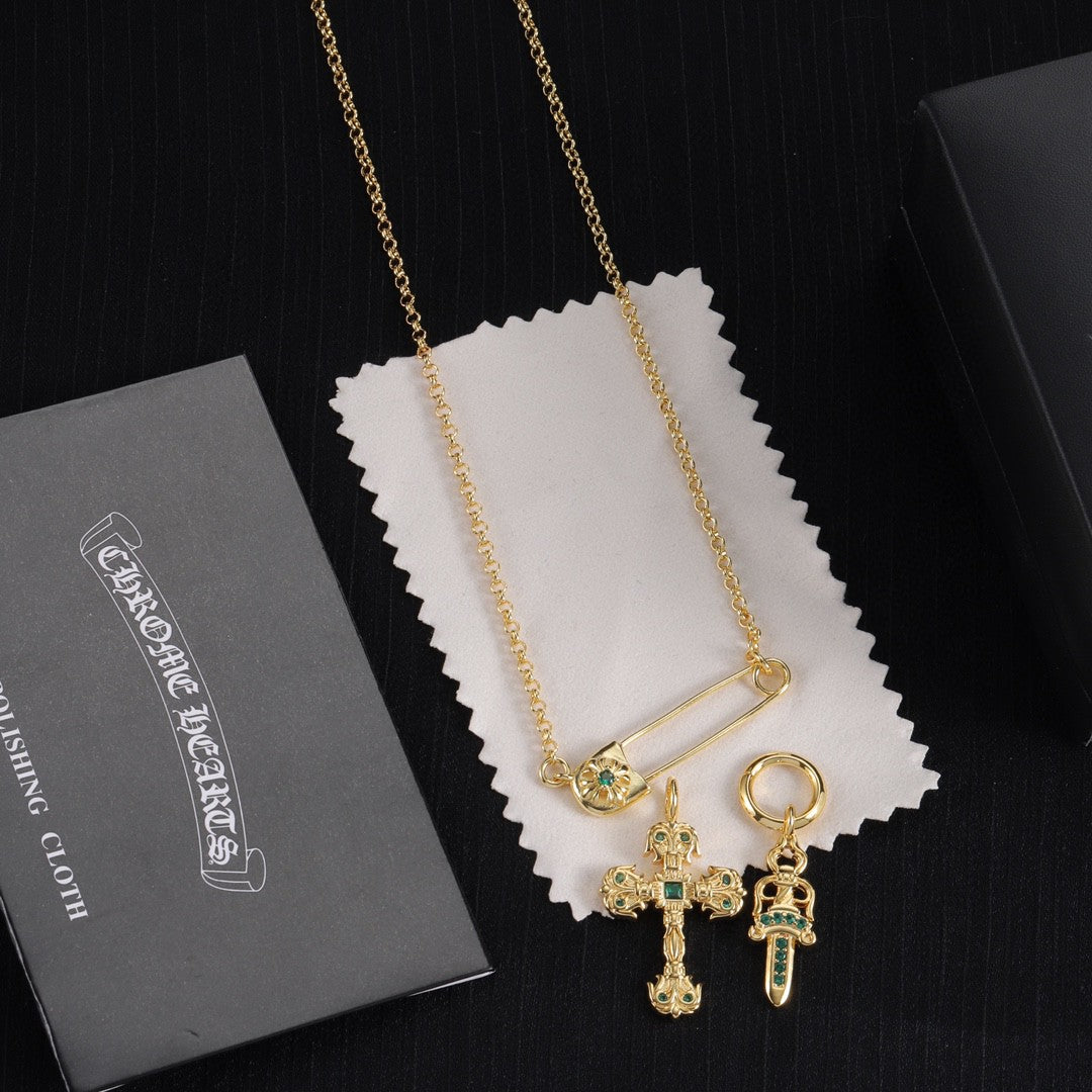 LuxluxHouse Best Quality Accessories Necklace Chrome Hearts