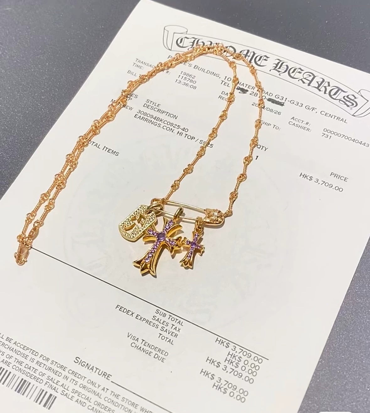 LuxluxHouse Best Quality Accessories Necklace Chrome Hearts
