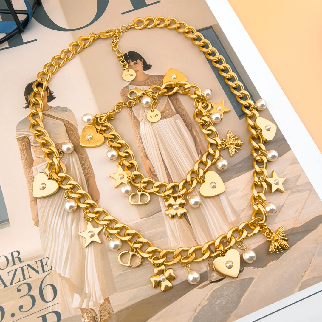 LuxluxHouse Best Quality Accessories Bracelet Necklace Dior