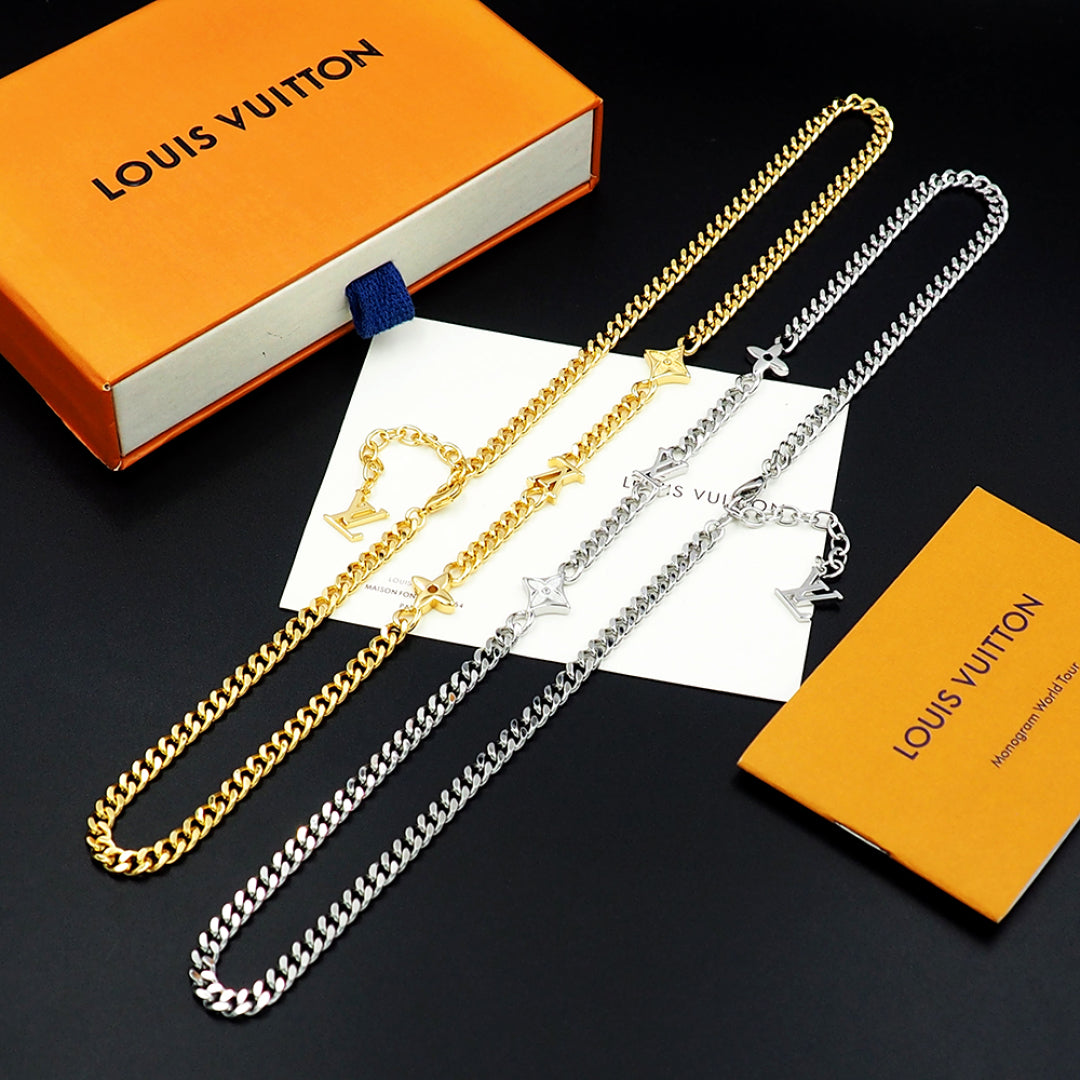 LuxluxHouse Best Quality Accessories Necklace Bracelet Louis Vuitton