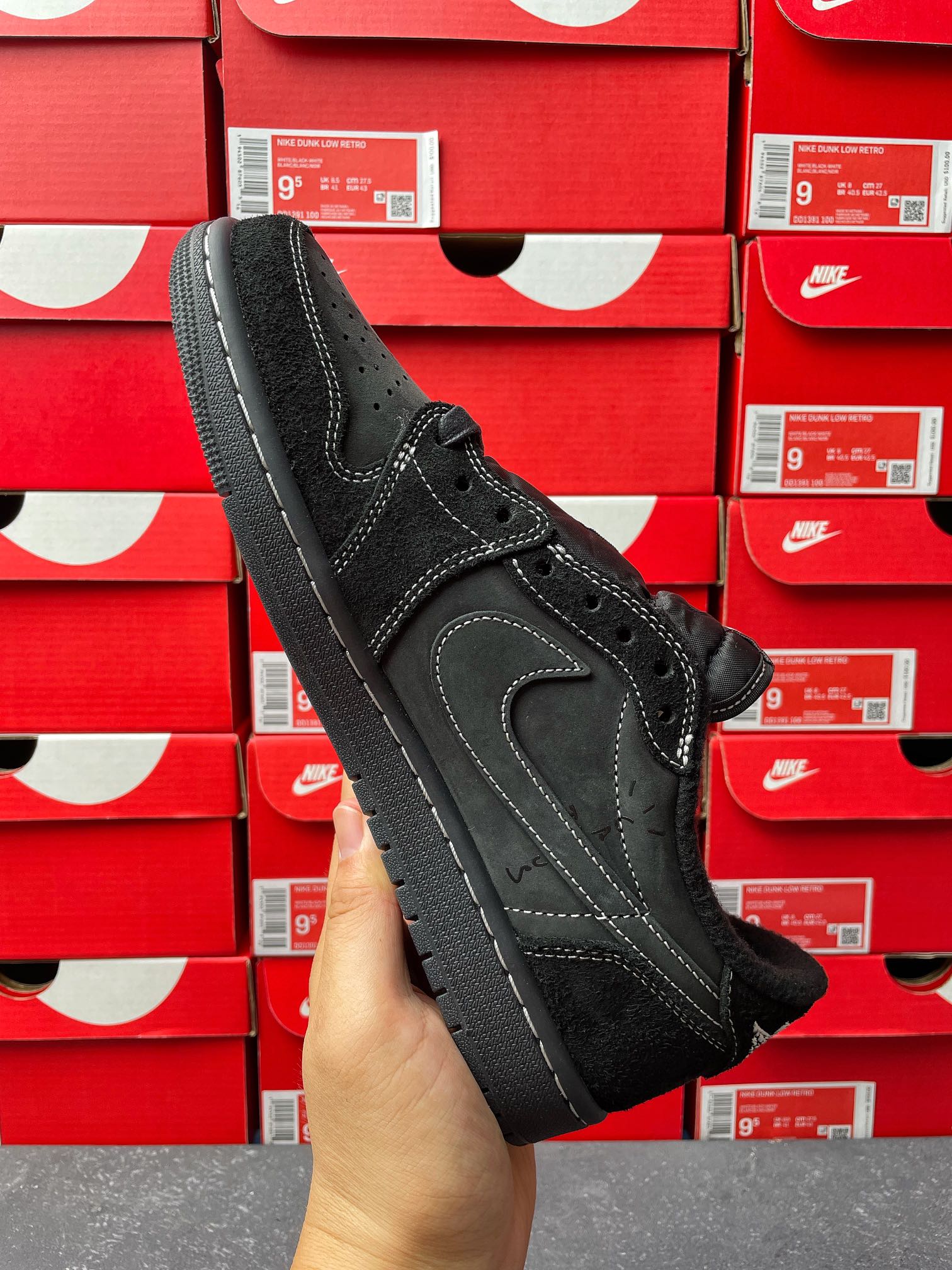 FK Batch-Air Jordan 1 × Travis Scott “ Black/Phantom”