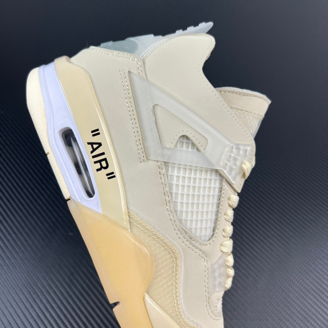 PB Batch-Off White × Air Jordan 4 “Sail”