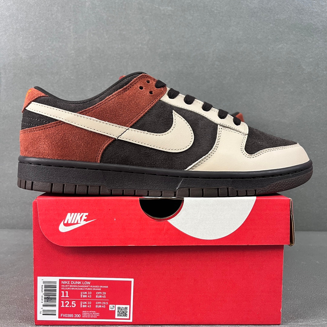 AY Batch-Nike Dunk Low “Velvet Brown and Rugged Orange”