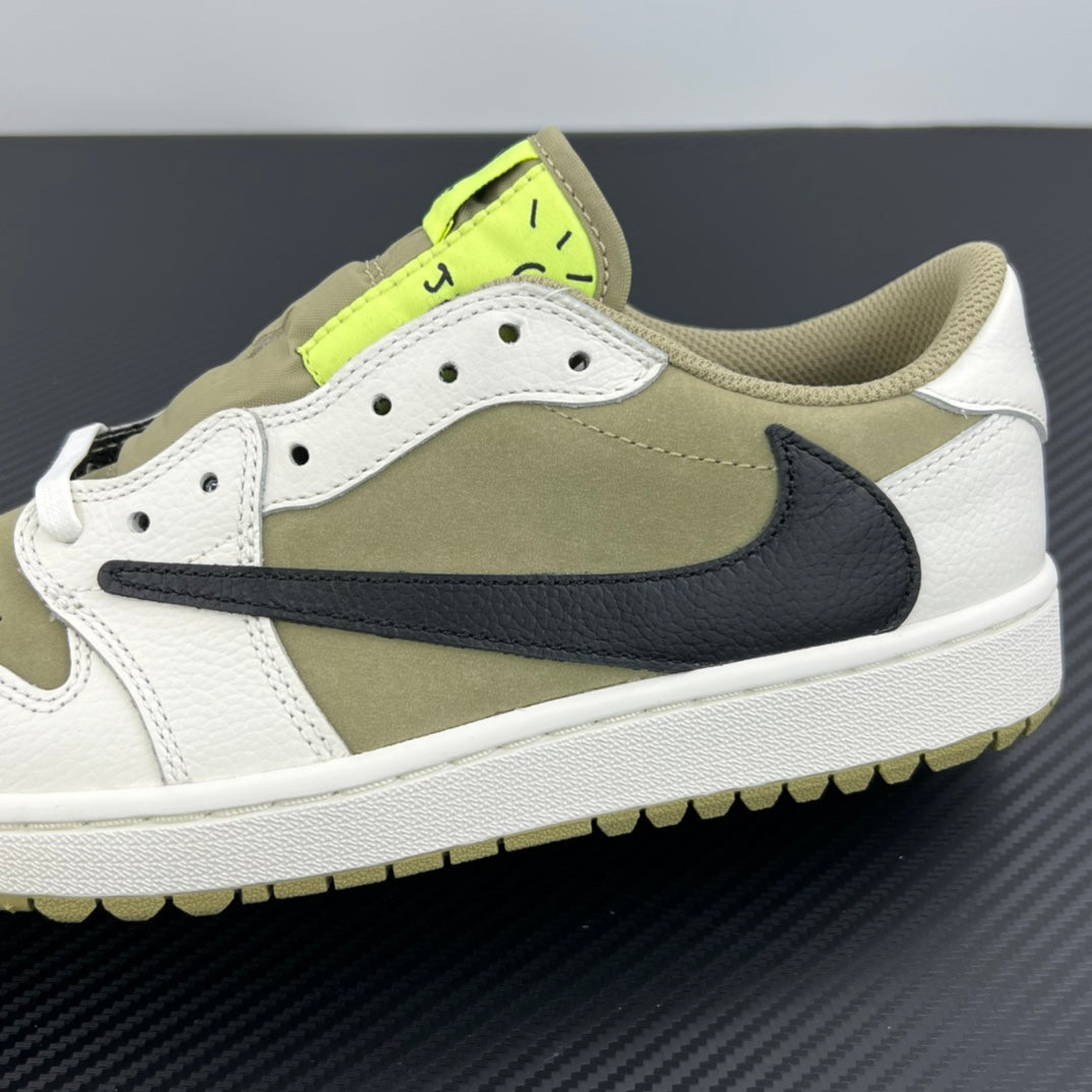 FK Batch-Air Jordan 1 × Travis Scott “Golf Olives”