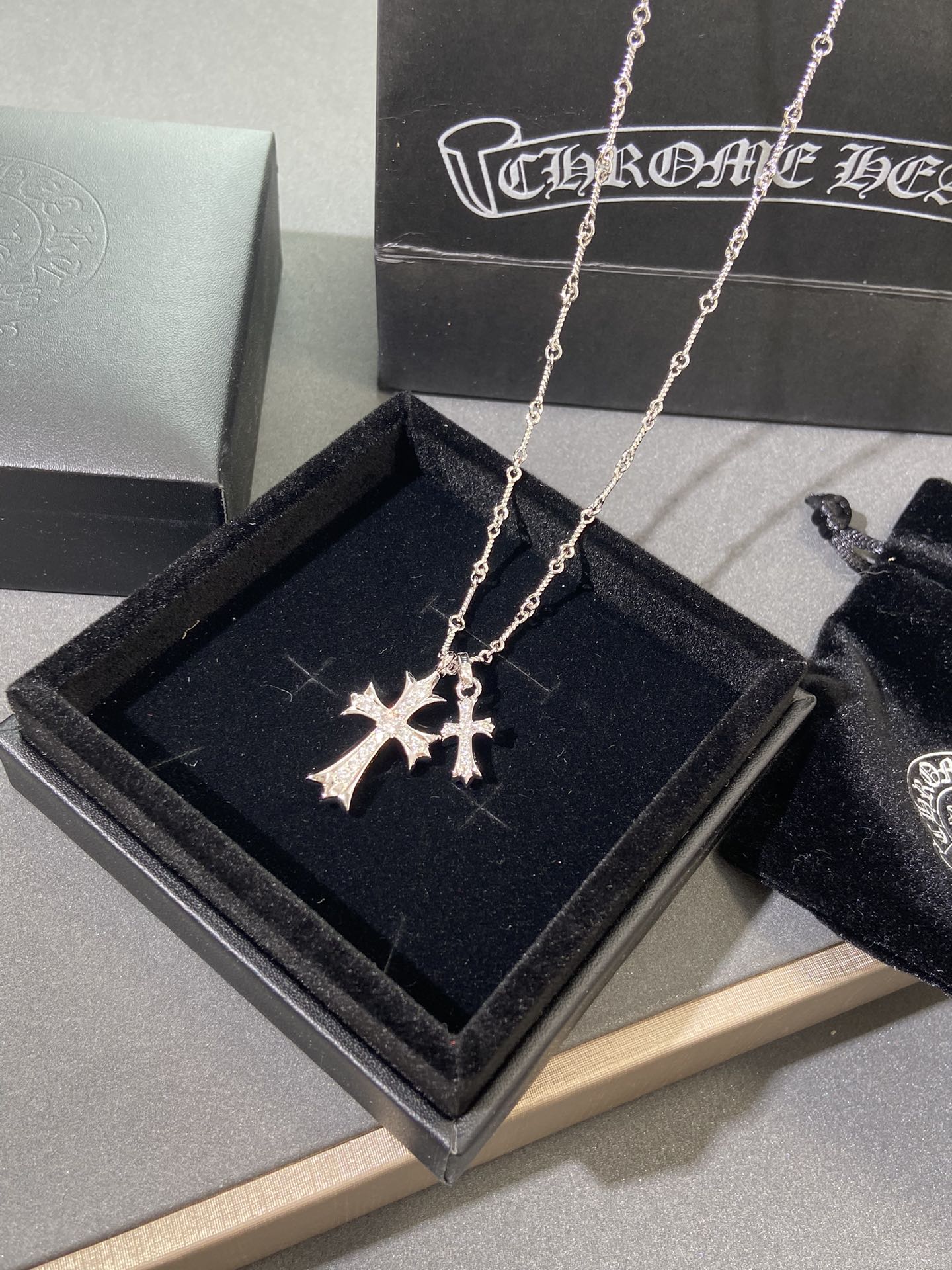 LuxluxHouse Best Quality Accessories Necklace Chrome Hearts