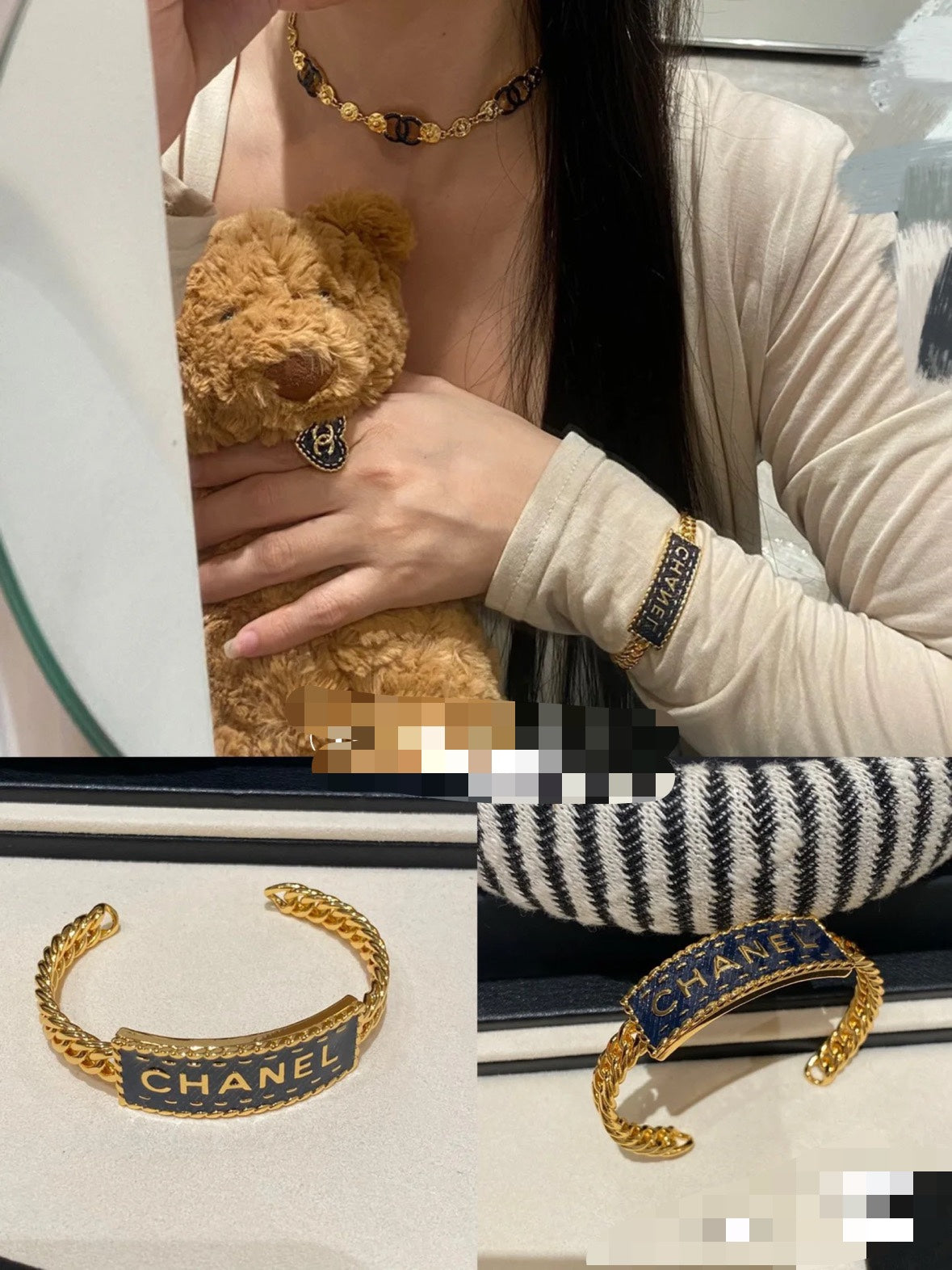 LuxluxHouse Best Quality Accessories Bracelet Bracelet Earrings Chanel Earrings