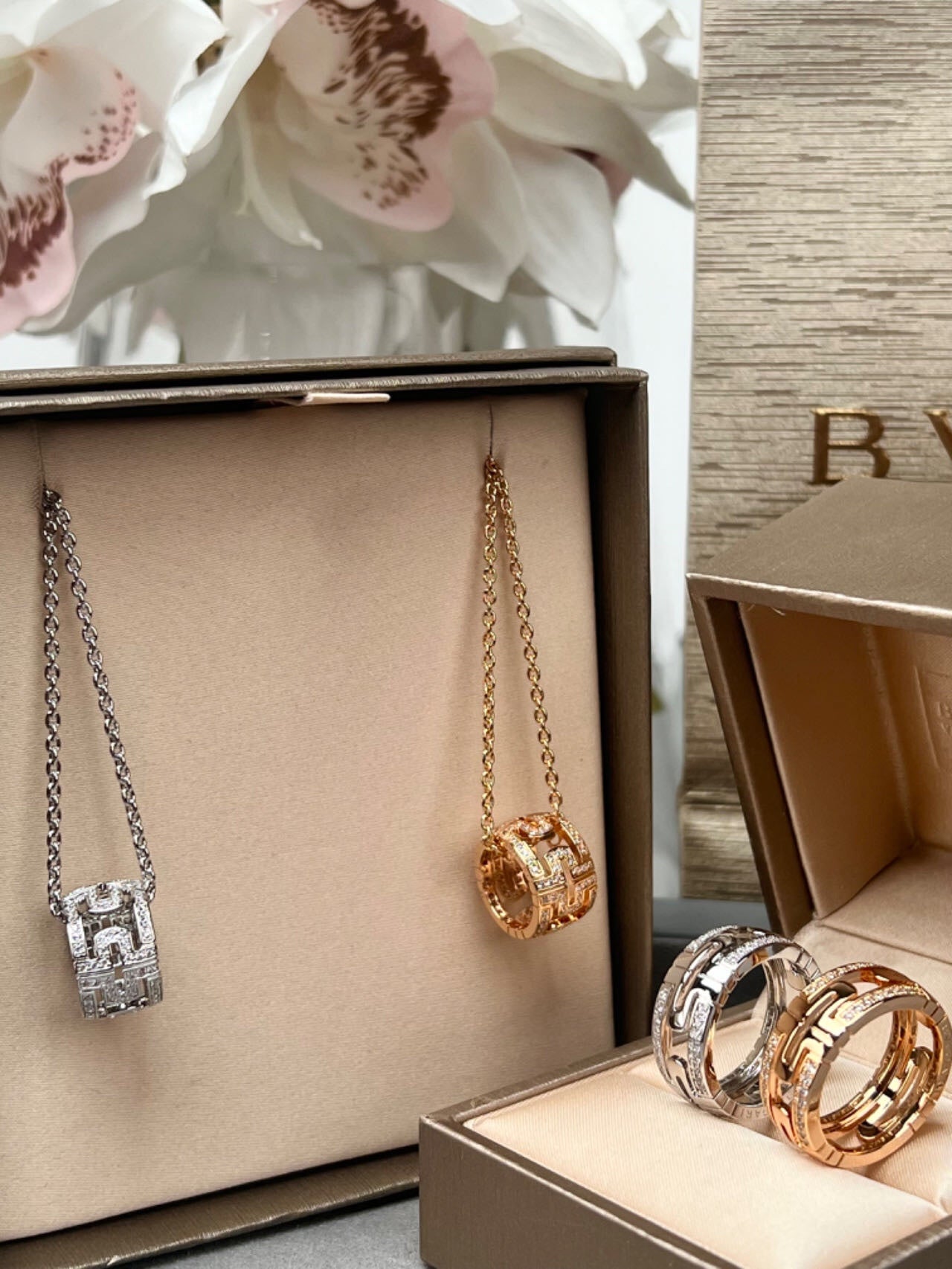LuxluxHouse Best Quality Accessories Earrings Necklace Bvlgari