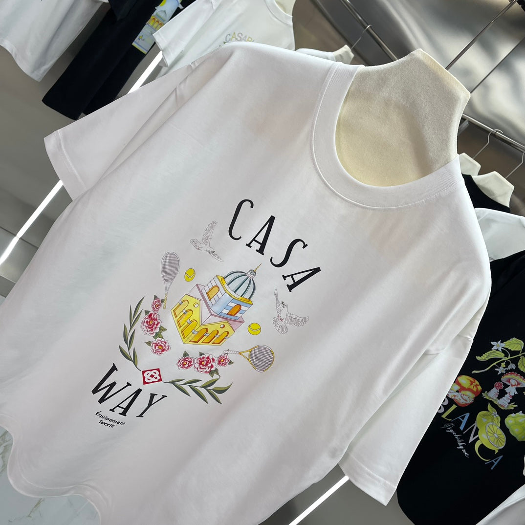 LuxluxHouse Best Quality Clothes Casablanca T-shirt