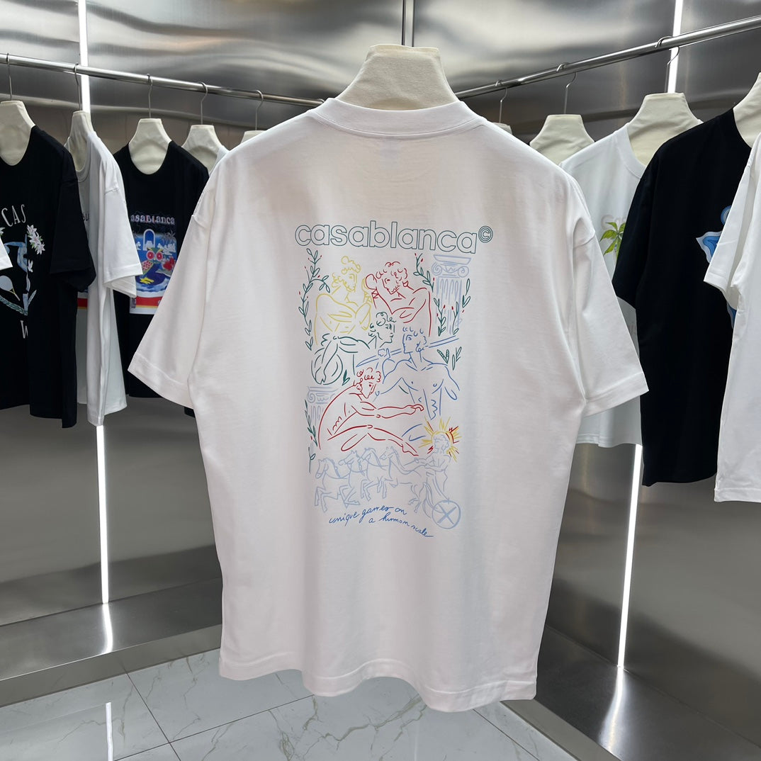 LuxluxHouse Best Quality Clothes Casablanca T-shirt