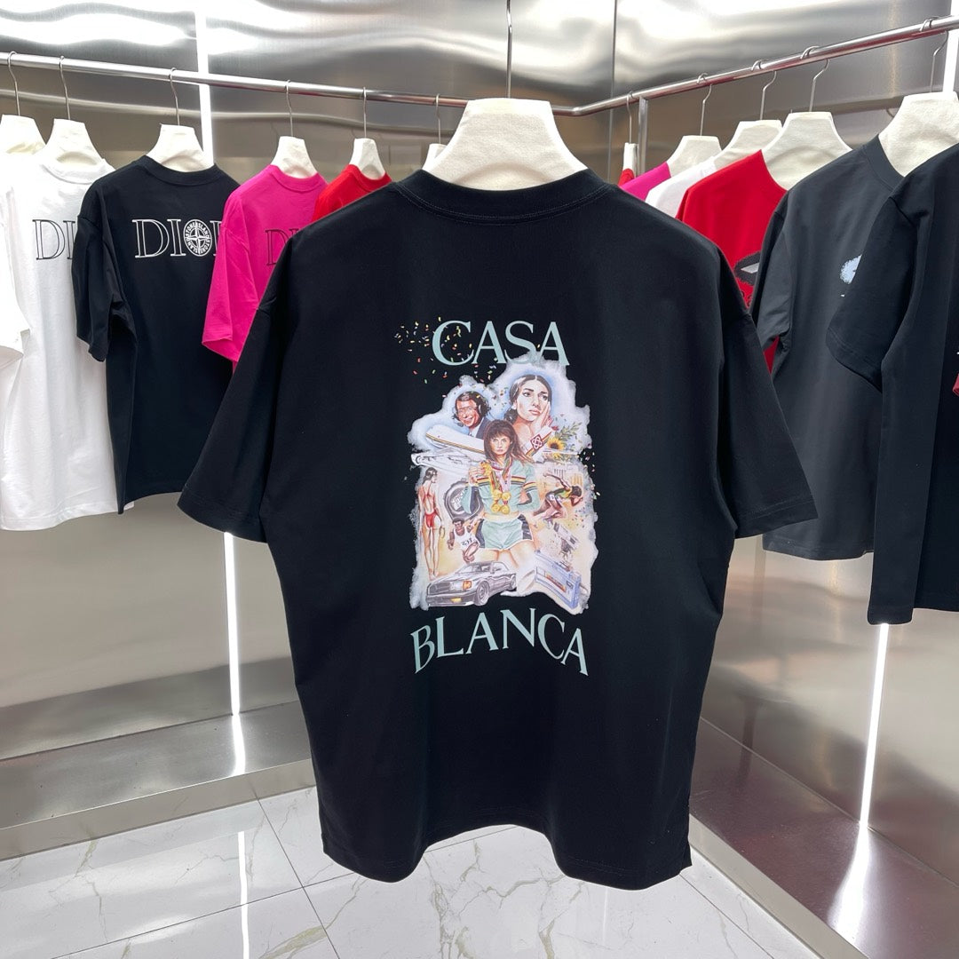 LuxluxHouse Best Quality Clothes Casablanca T-shirt