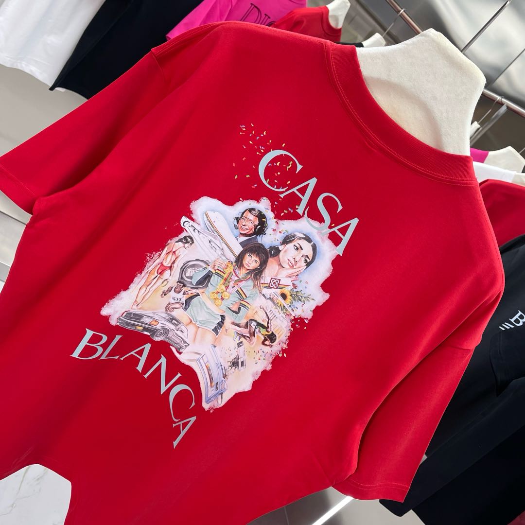 LuxluxHouse Best Quality Clothes Casablanca T-shirt