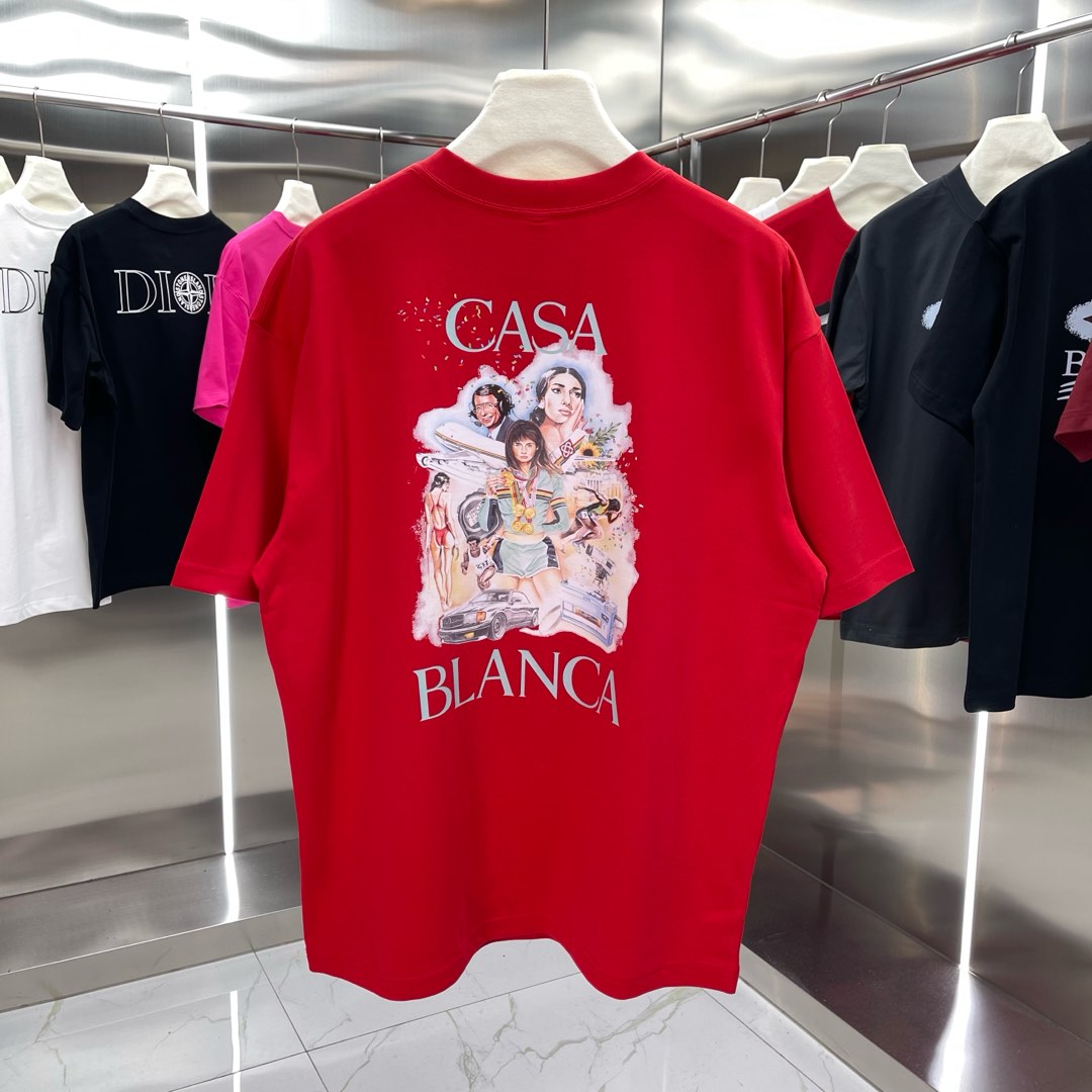LuxluxHouse Best Quality Clothes Casablanca T-shirt