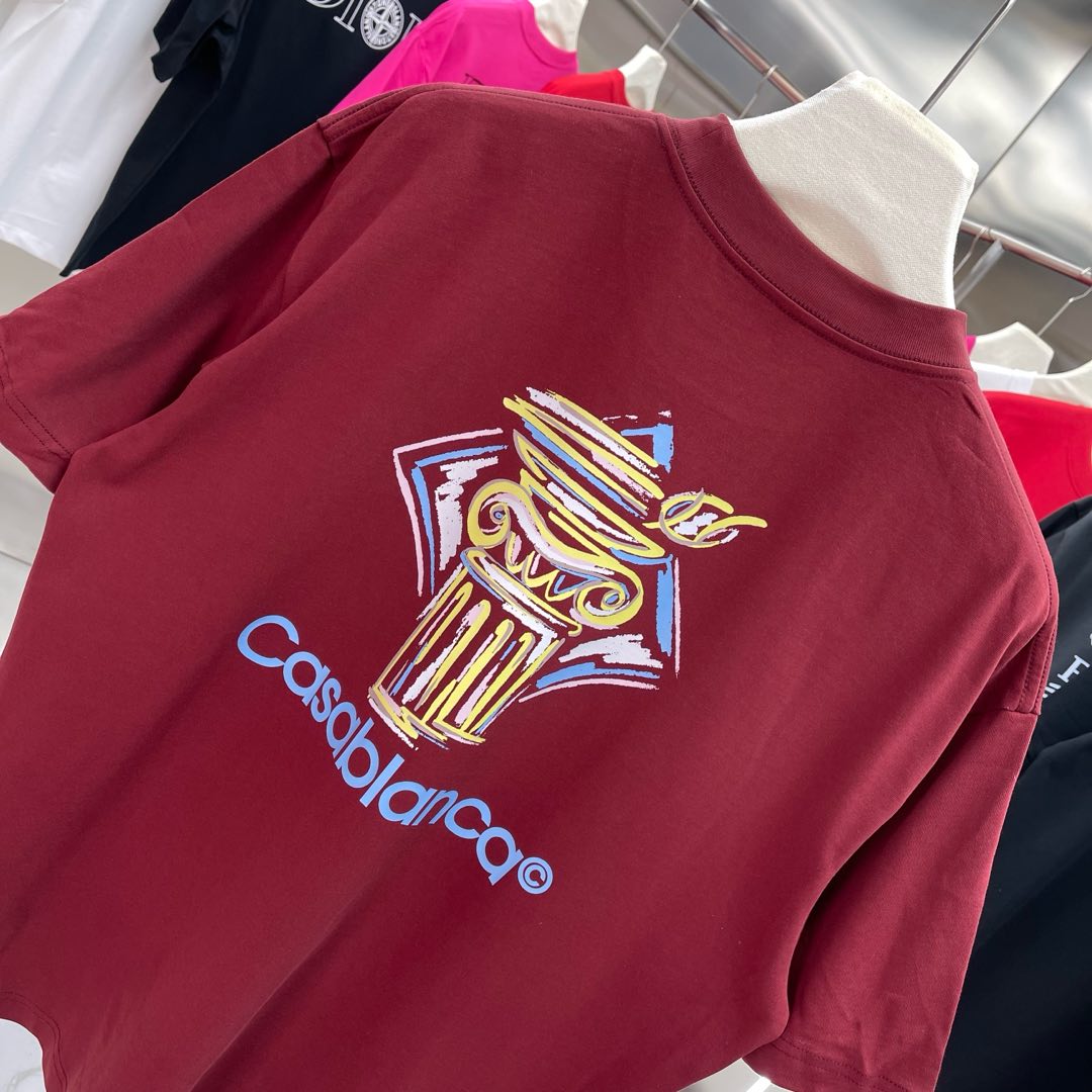 LuxluxHouse Best Quality Clothes Casablanca T-shirt