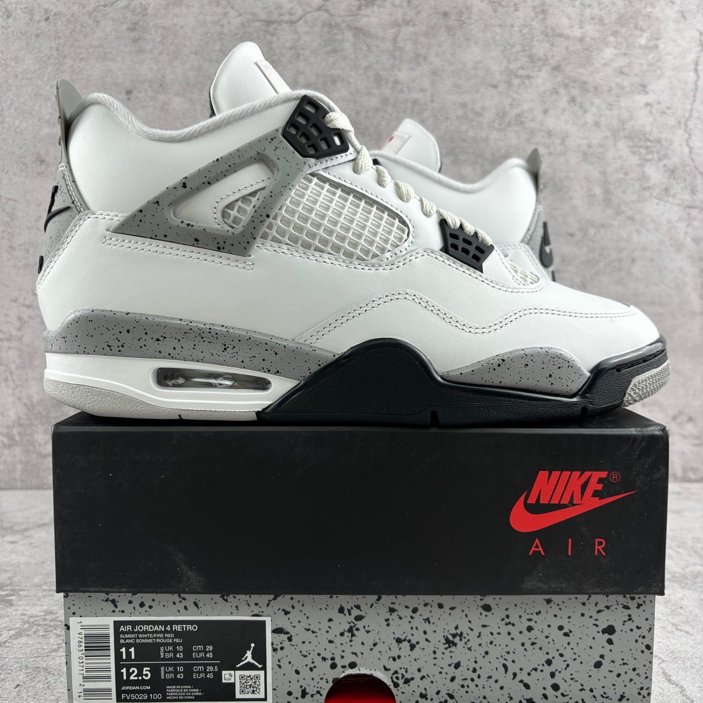 LJR Batch-Air Jordan 4 "White Cement" FV5029-100