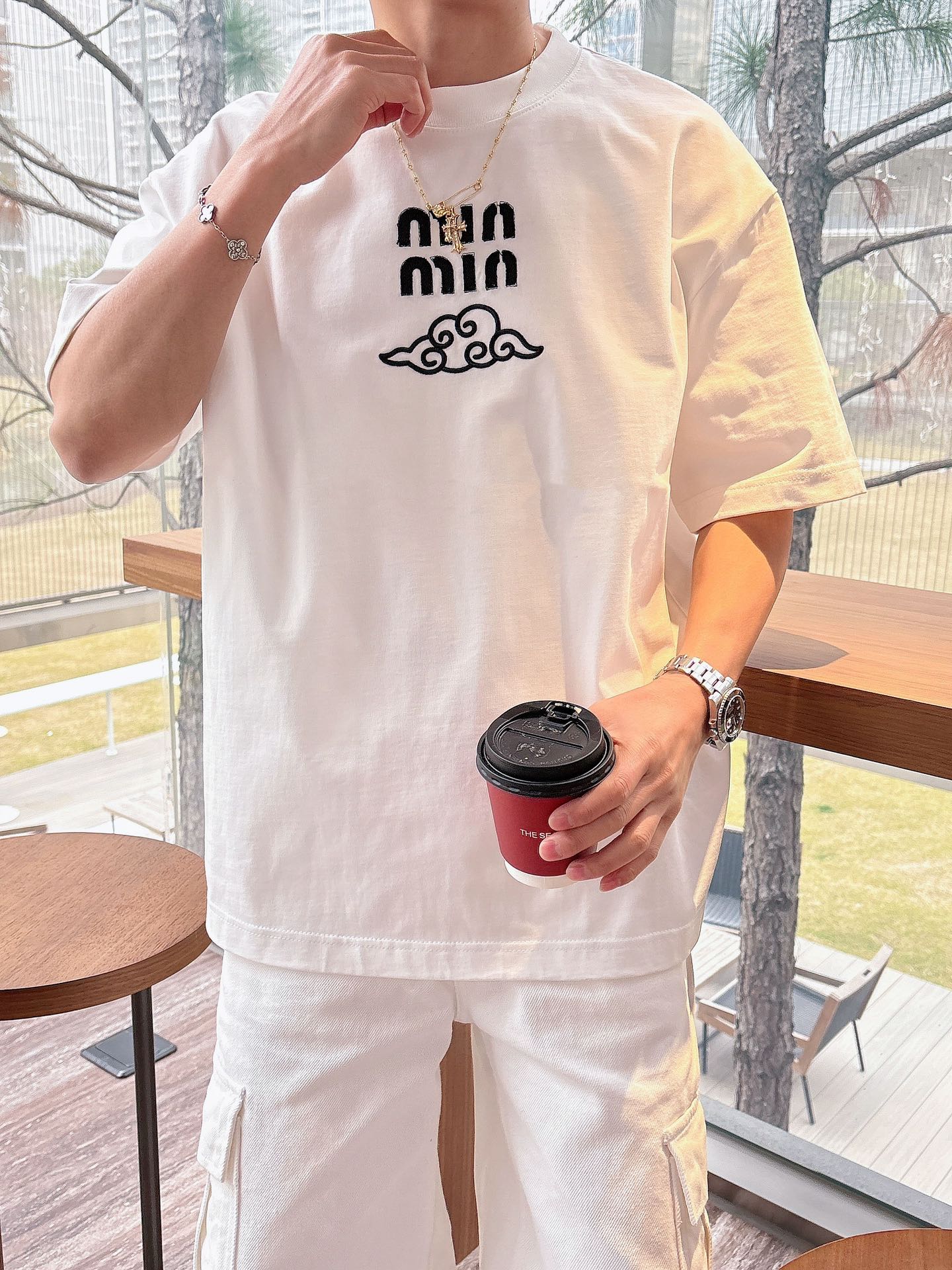 LuxluxHouse Best Quality Clothes Miu Miu T-shirt