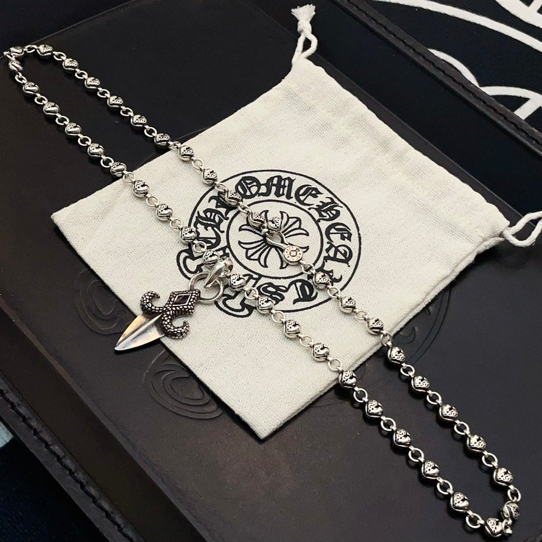 LuxluxHouse Best Quality Accessories Necklace Chrome Hearts