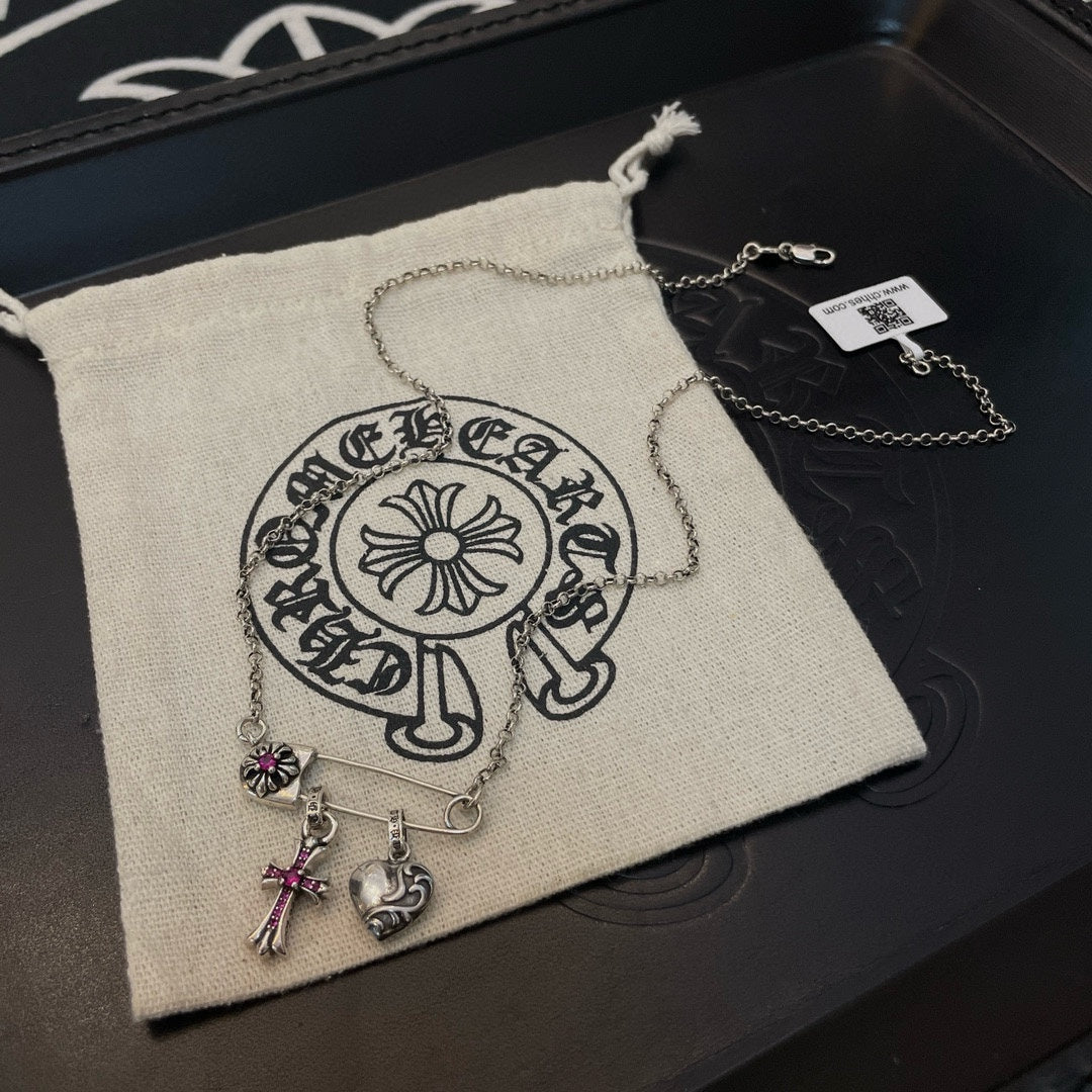 LuxluxHouse Best Quality Accessories Necklace Chrome Hearts