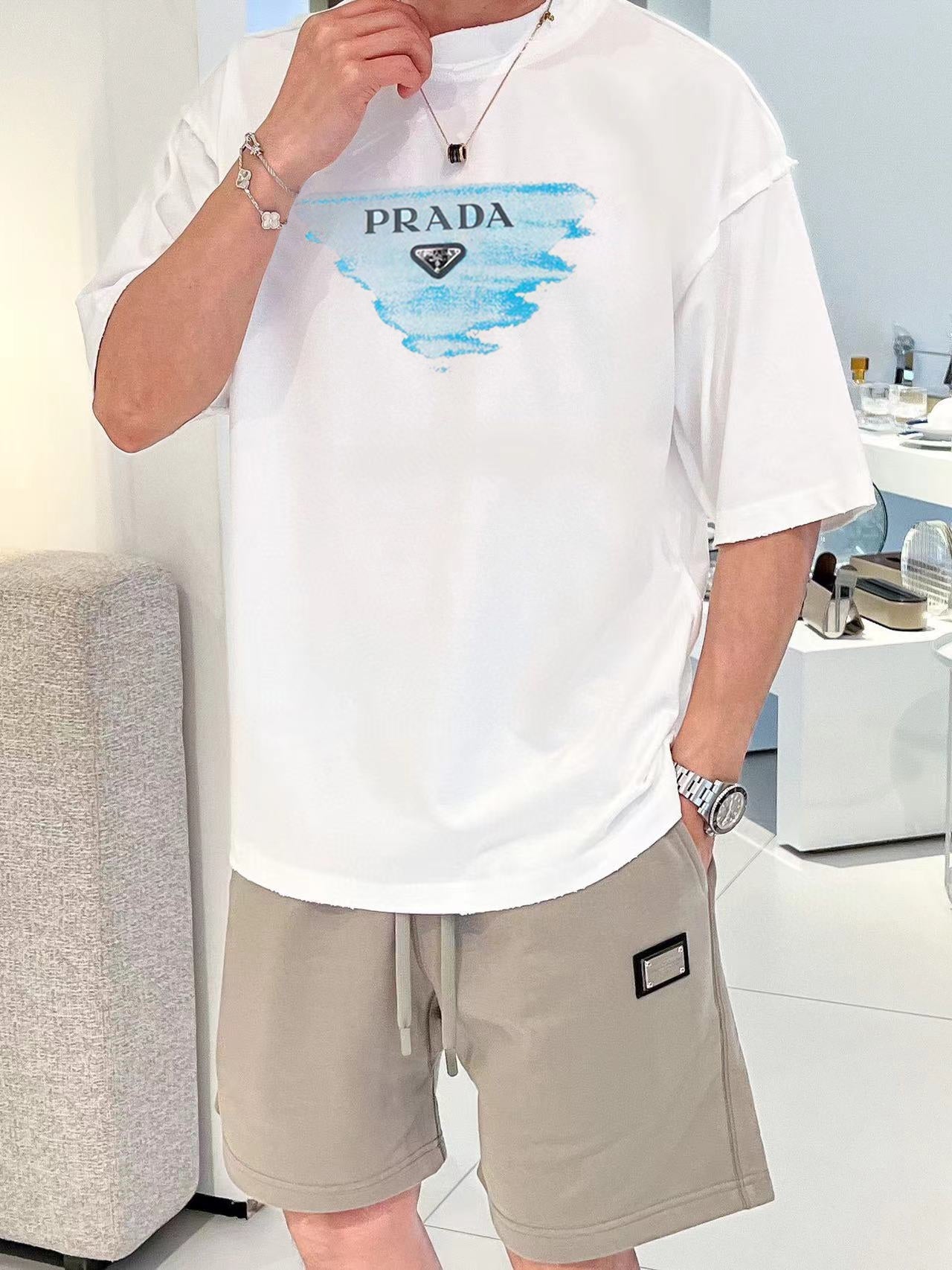 LuxluxHouse Best Quality Clothes T-shirt Prada