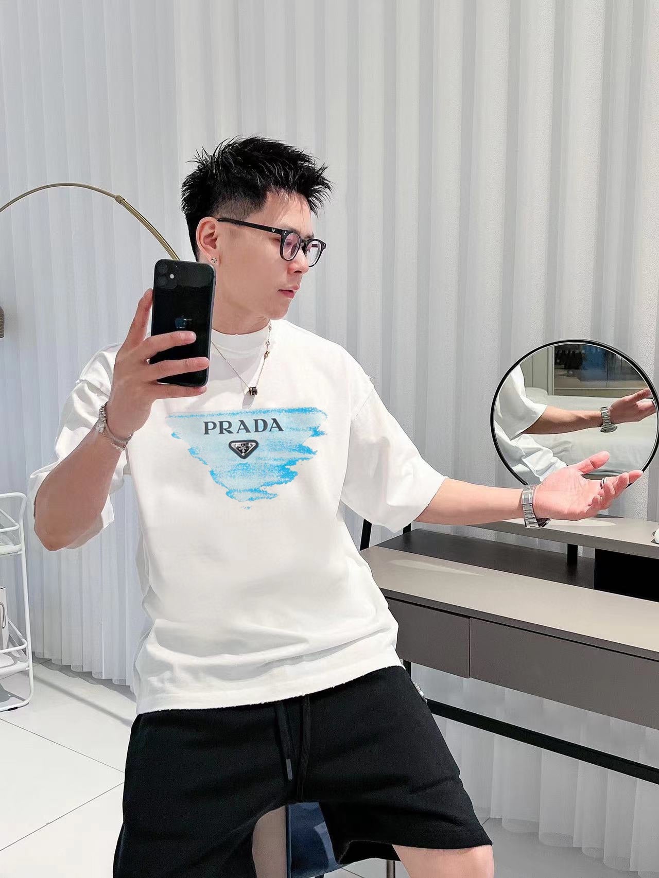 LuxluxHouse Best Quality Clothes T-shirt Prada