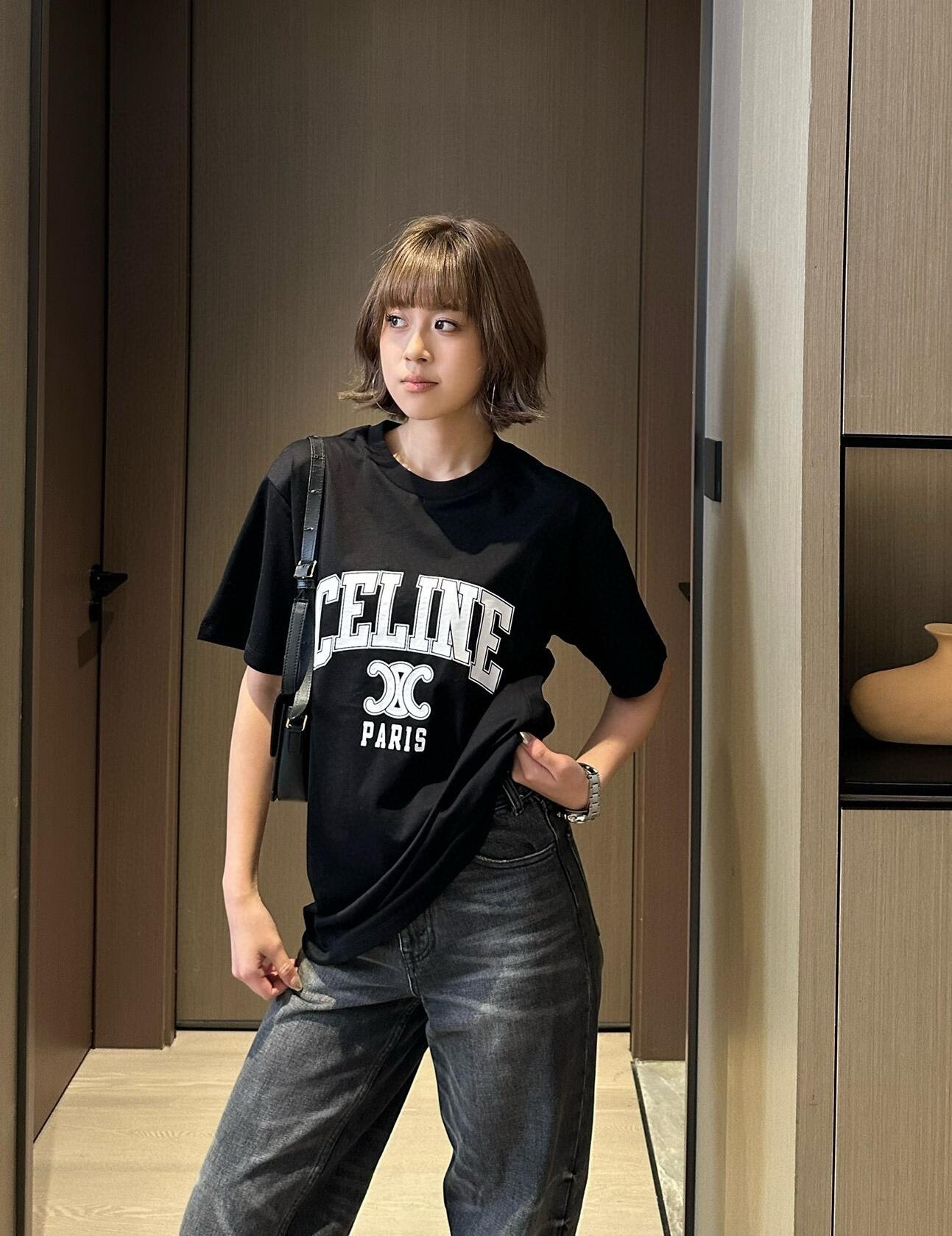 LuxluxHouse Best Quality Clothes T-shirt Celine