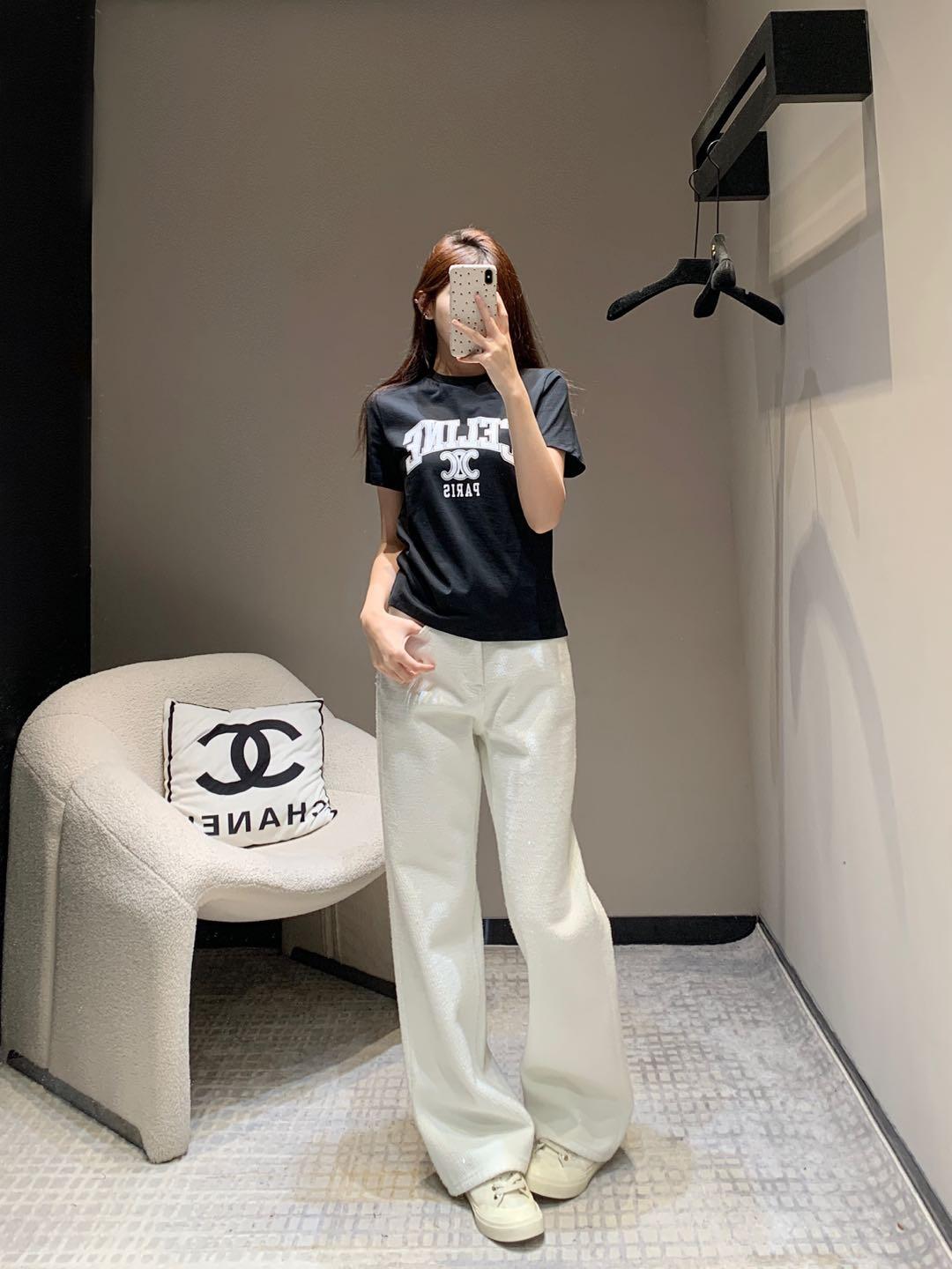 LuxluxHouse Best Quality Clothes T-shirt Celine