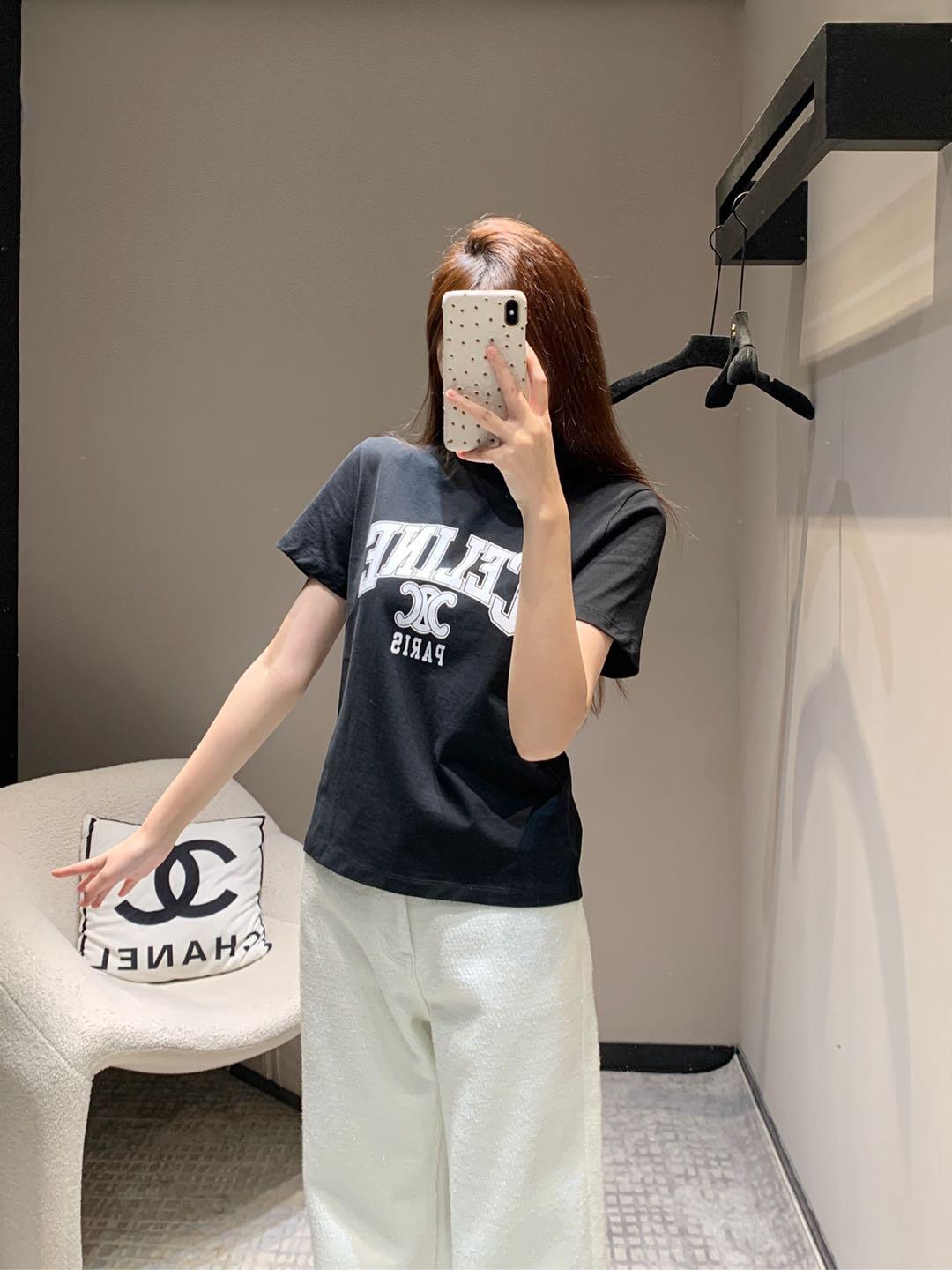 LuxluxHouse Best Quality Clothes T-shirt Celine