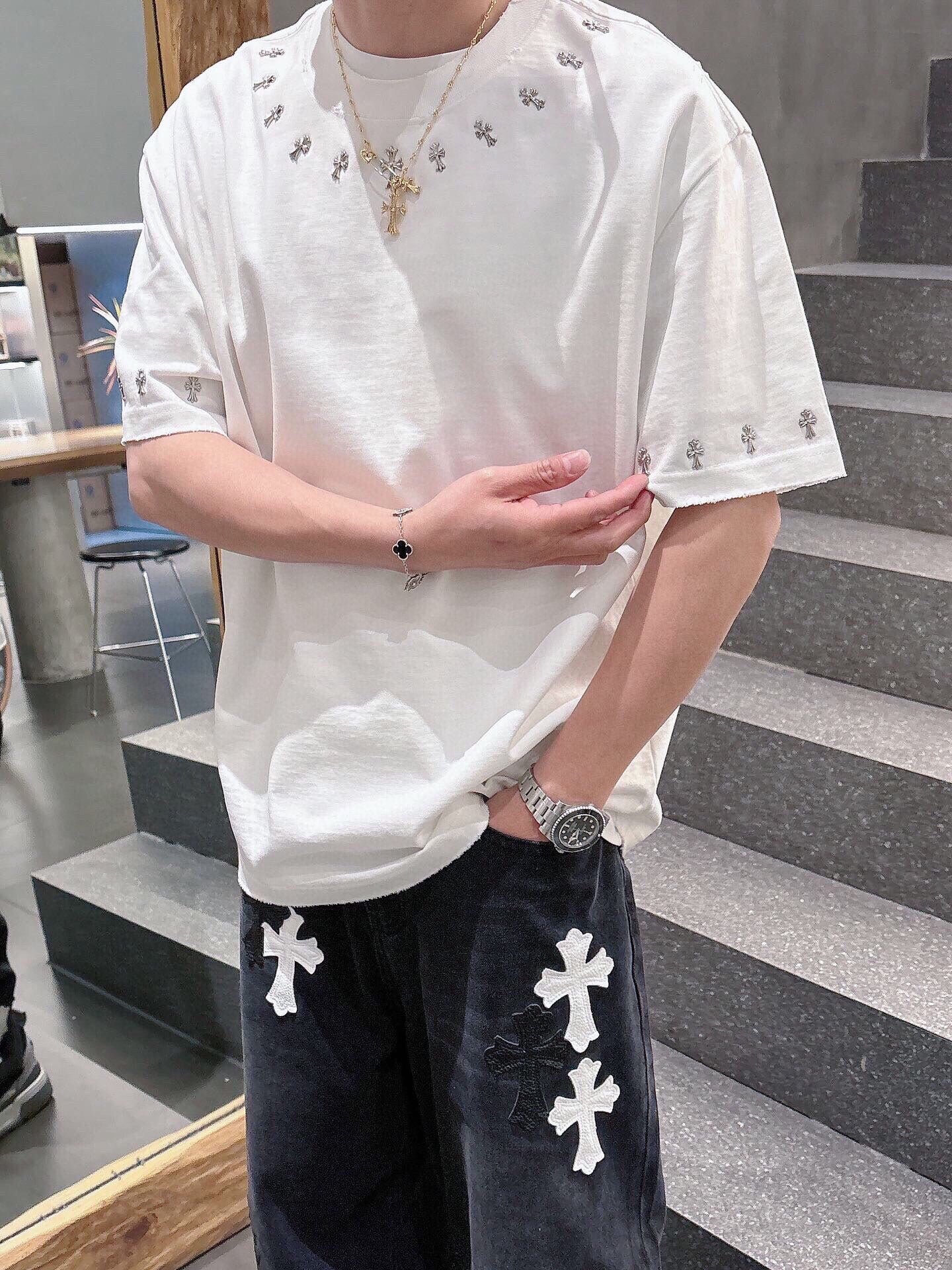 LuxluxHouse Best Quality Clothes Chrome Hearts T-shirt