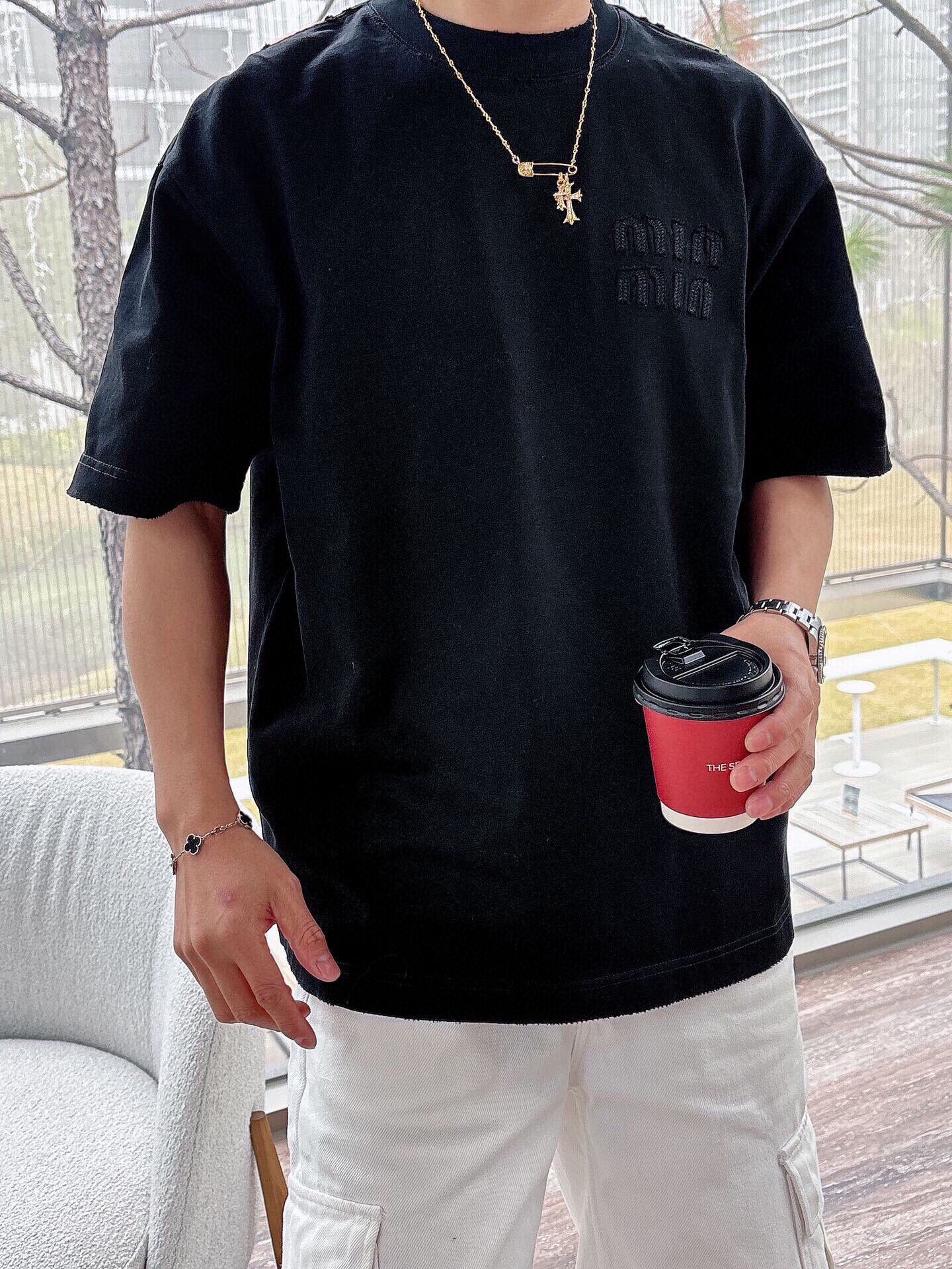 LuxluxHouse Best Quality Clothes Miu Miu T-shirt