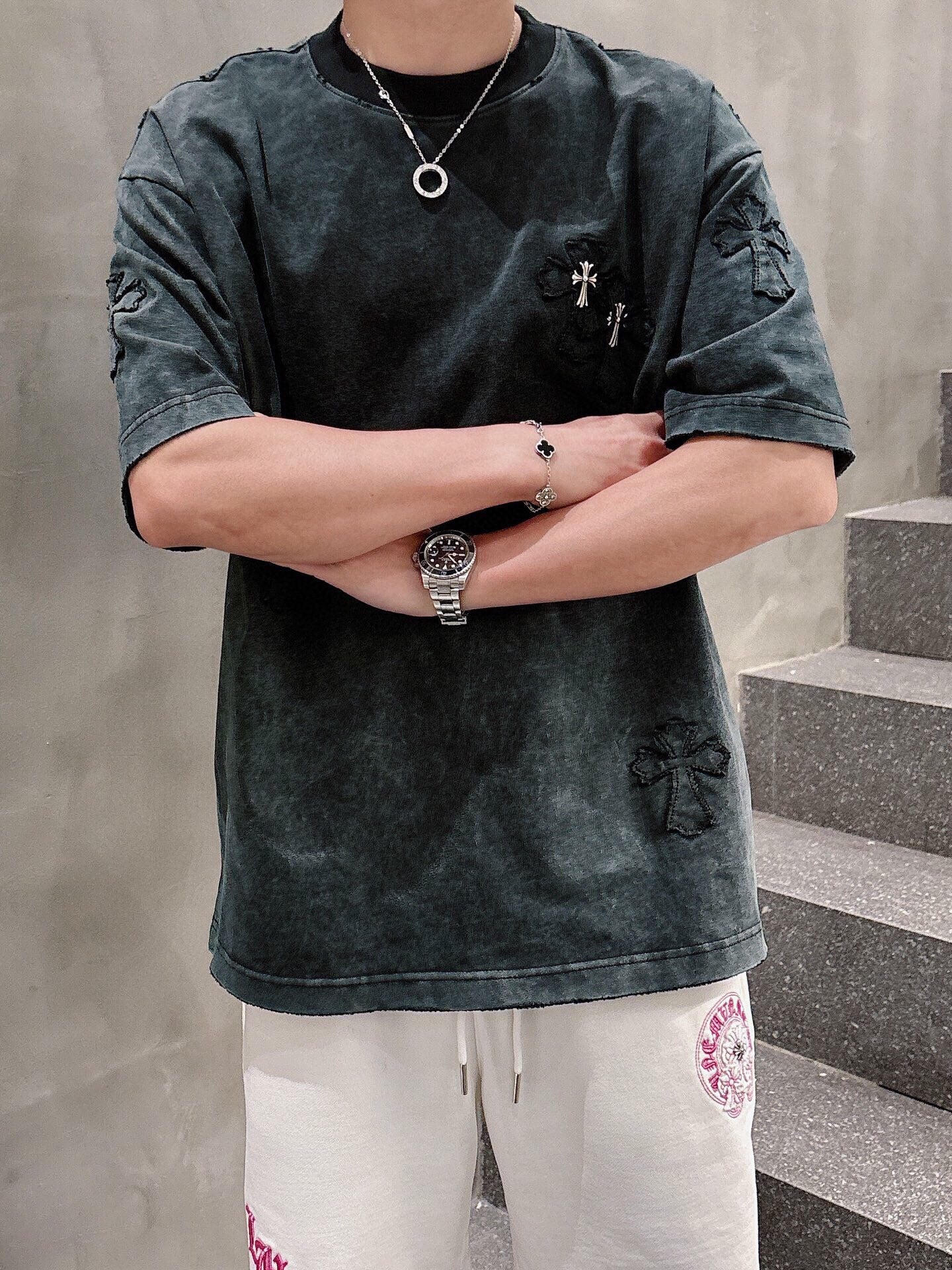 LuxluxHouse Best Quality Clothes Pants Chrome Hearts T-shirt