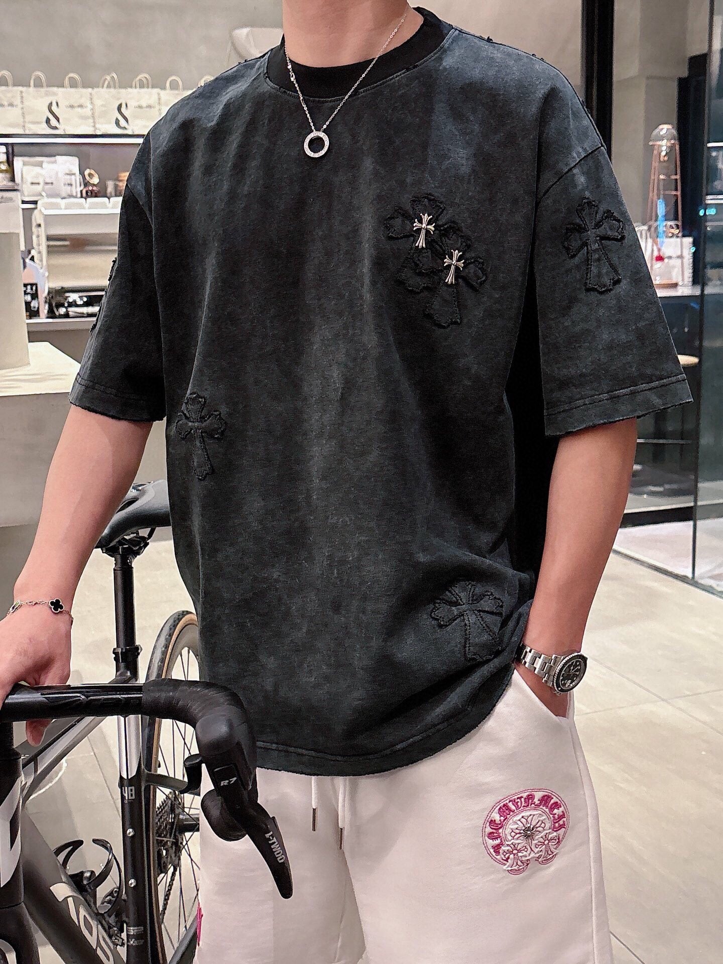 LuxluxHouse Best Quality Clothes Pants Chrome Hearts T-shirt