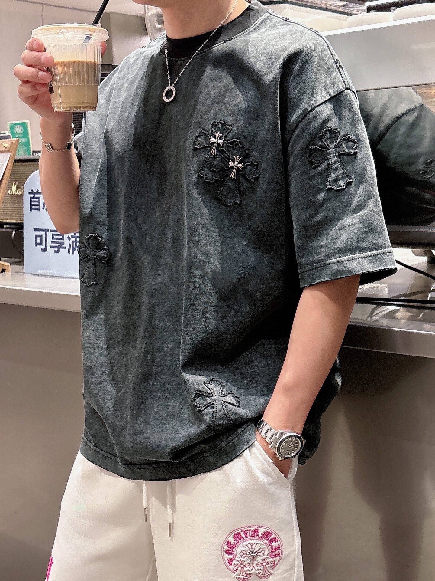 LuxluxHouse Best Quality Clothes Pants Chrome Hearts T-shirt