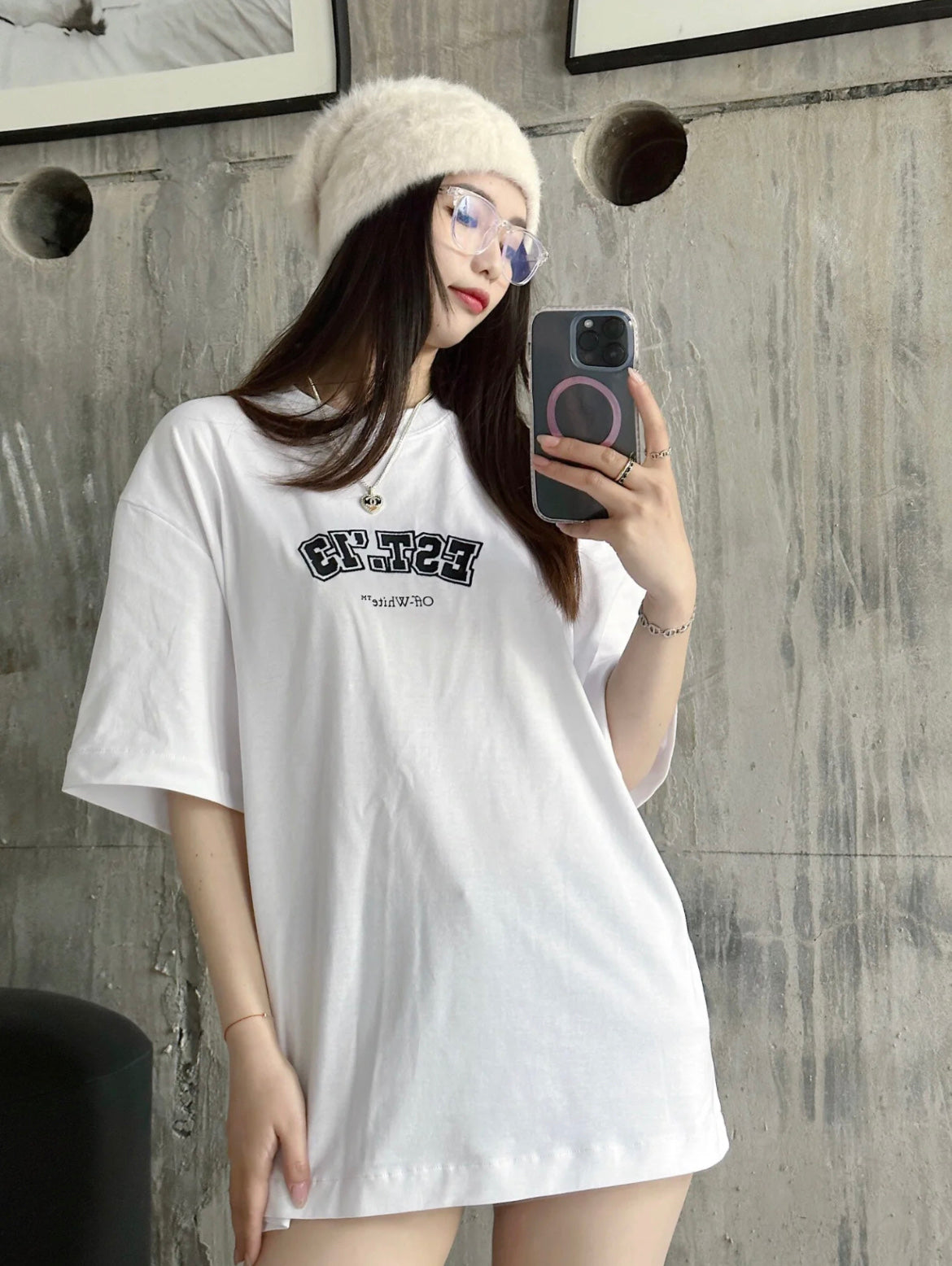 LuxluxHouse Best Quality Clothes Off White T-shirt