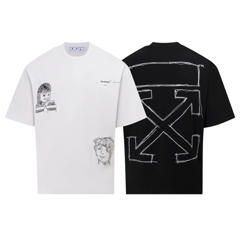 LuxluxHouse Best Quality Clothes Off White T-shirt