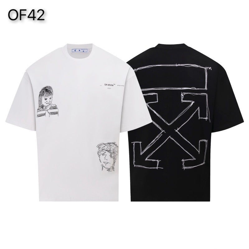 LuxluxHouse Best Quality Clothes Off White T-shirt