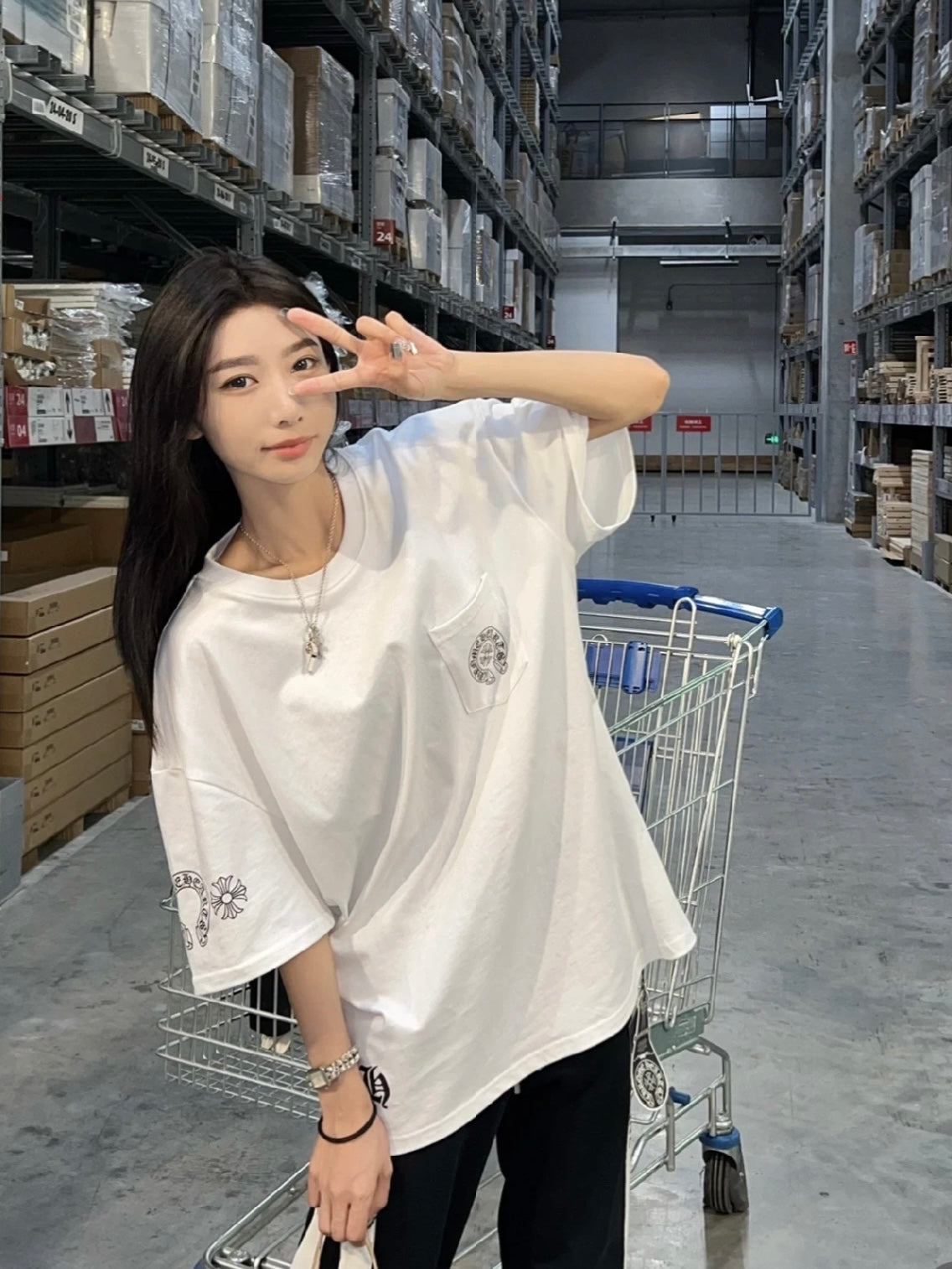 LuxluxHouse Best Quality Clothes Chrome Hearts T-shirt