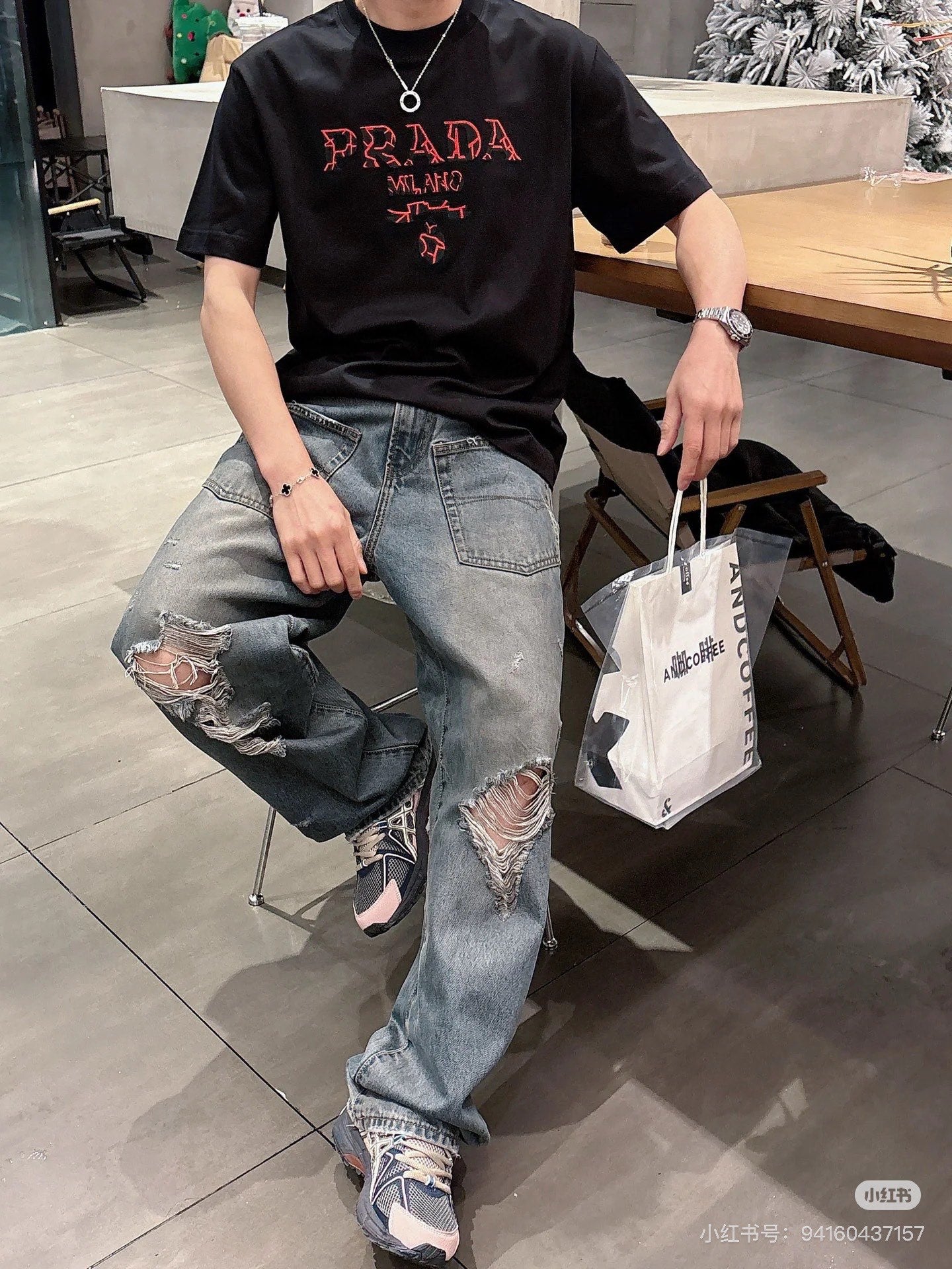 LuxluxHouse Best Quality Clothes T-shirt Prada