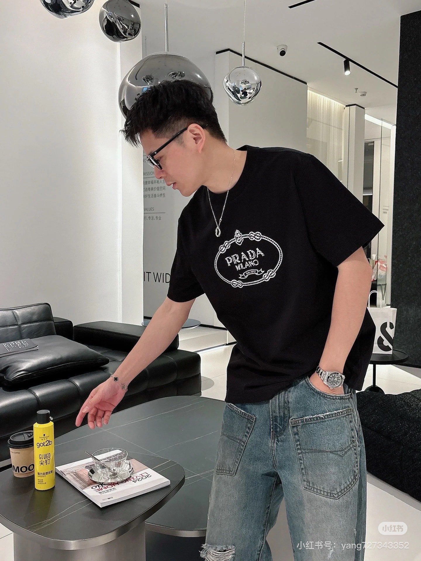 LuxluxHouse Best Quality Clothes T-shirt Prada