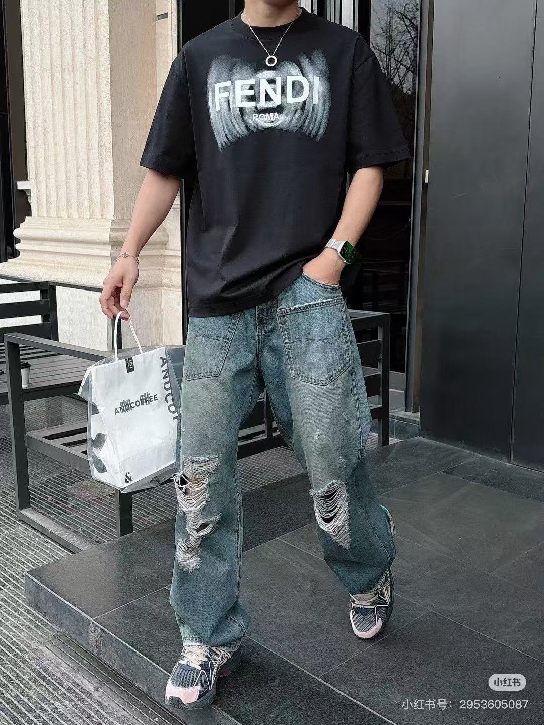 LuxluxHouse Best Quality Clothes Fendi T-shirt