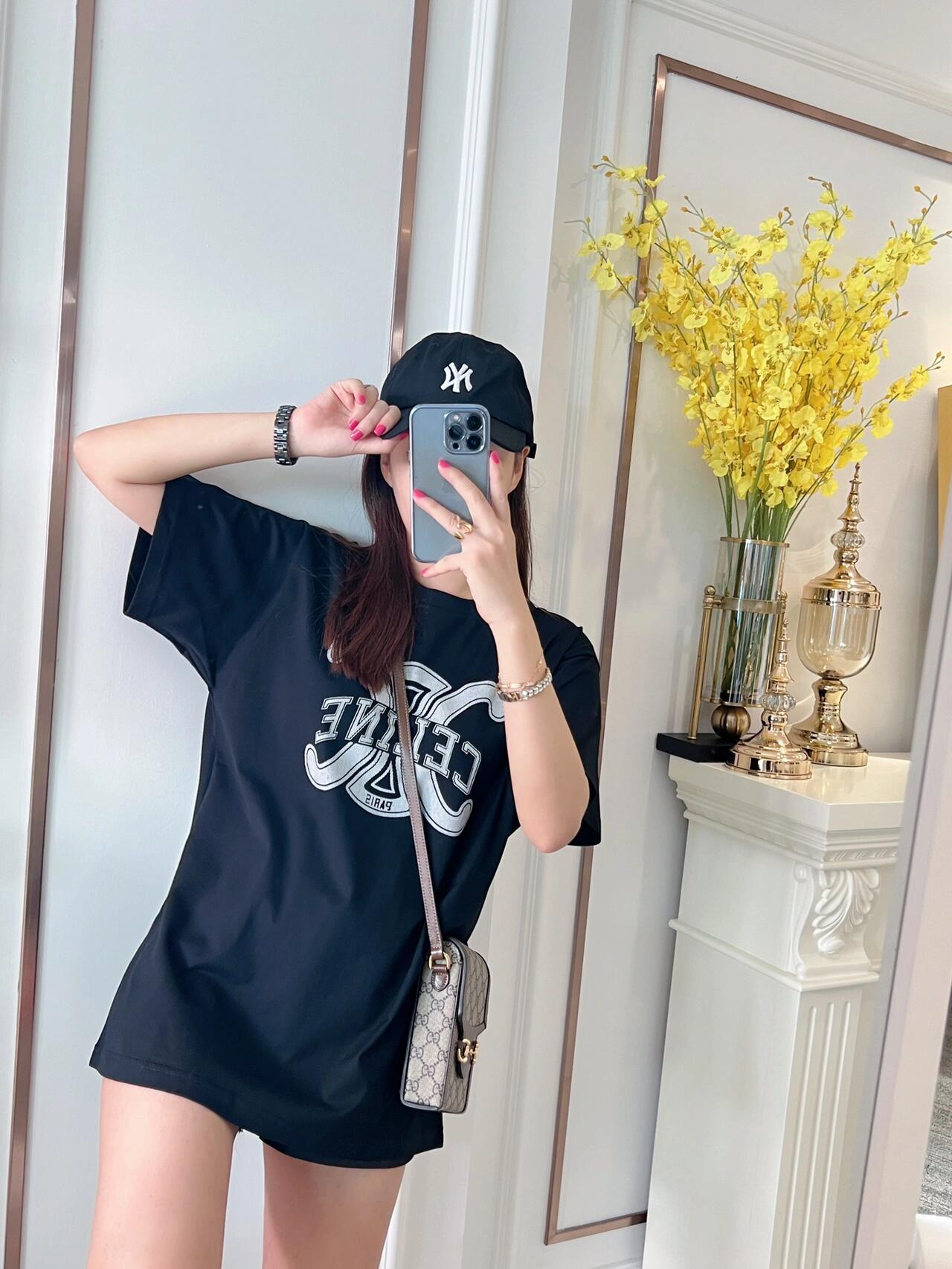 LuxluxHouse Best Quality Clothes T-shirt Celine