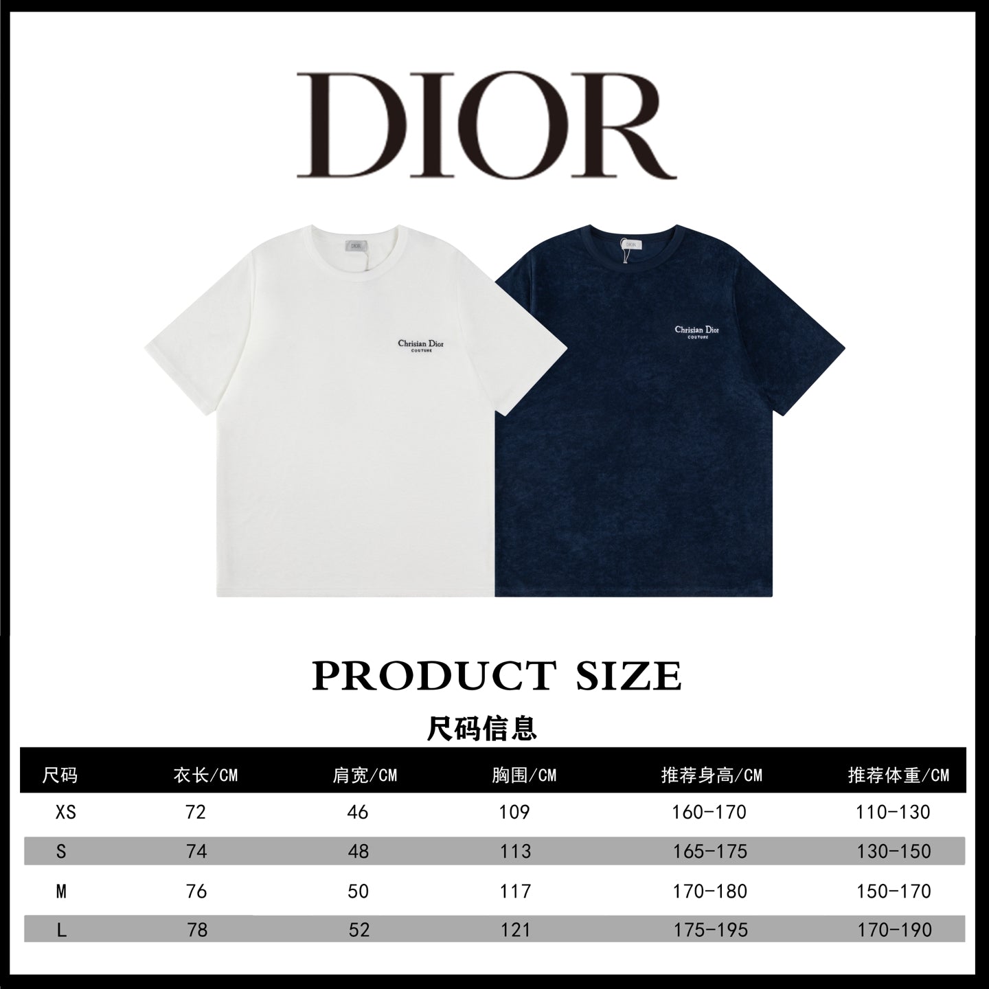 LuxluxHouse Best Quality Clothes T-shirt Dior