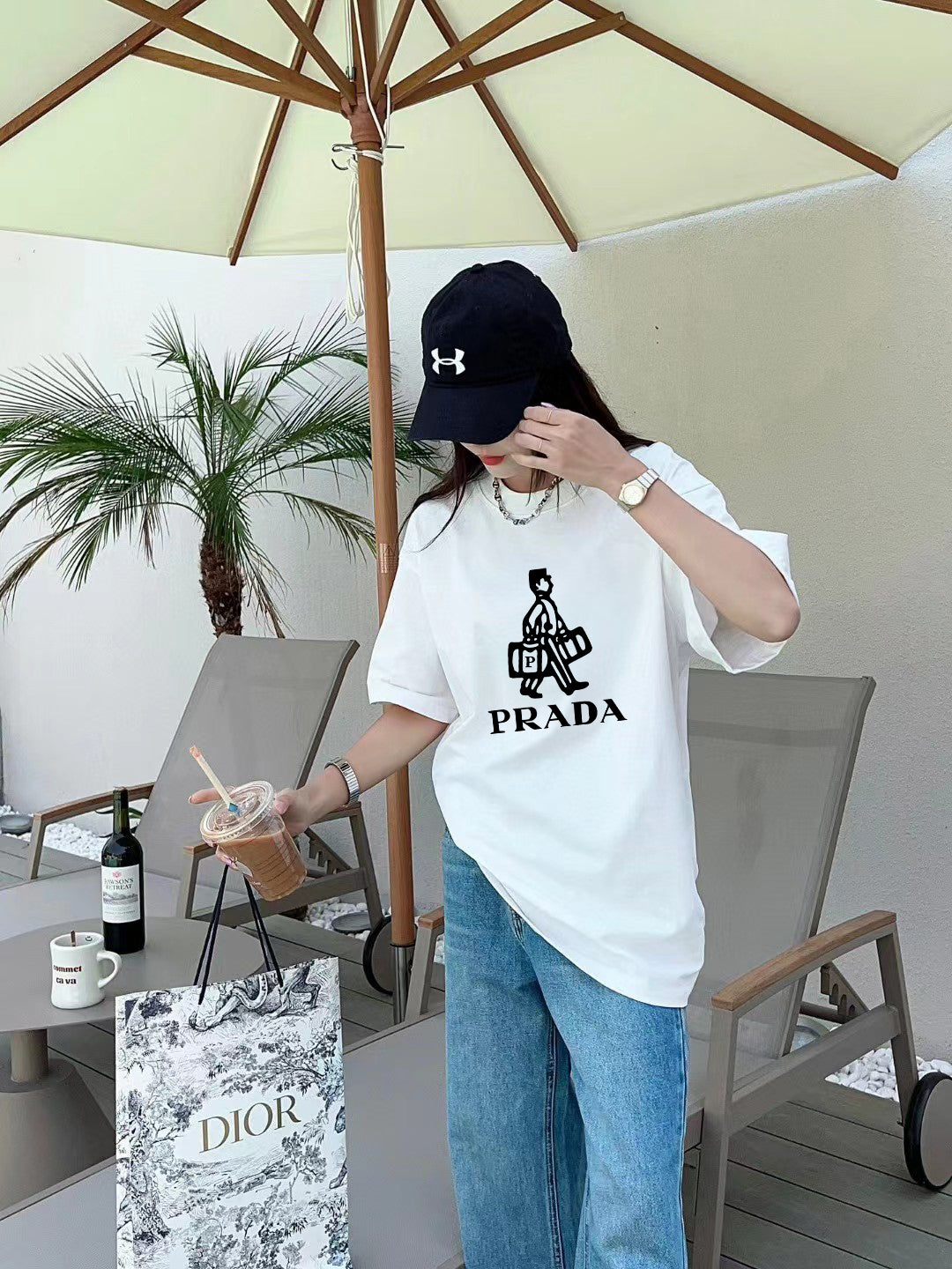 LuxluxHouse Best Quality Clothes T-shirt Prada