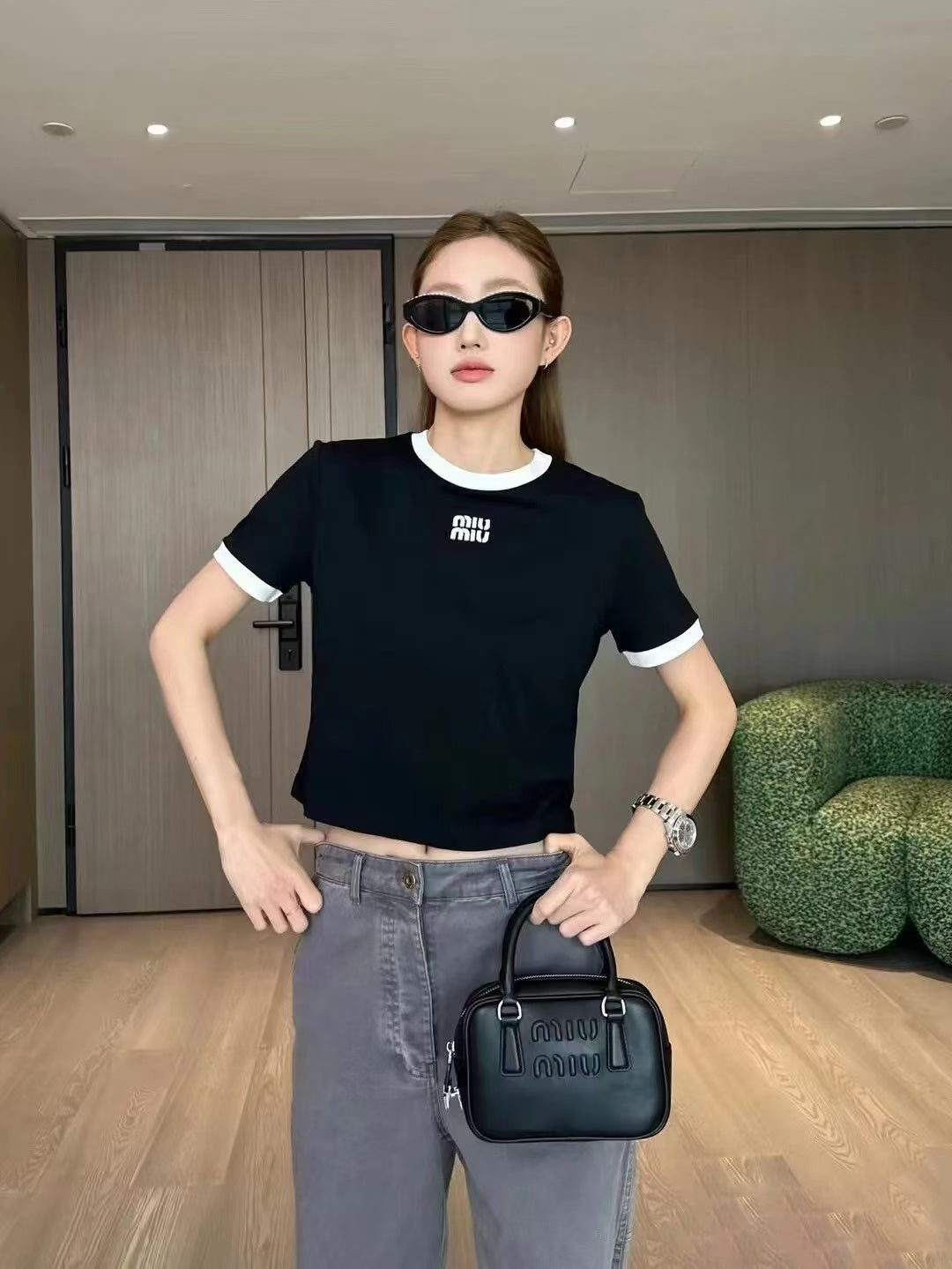 LuxluxHouse Best Quality Clothes Miu Miu T-shirt