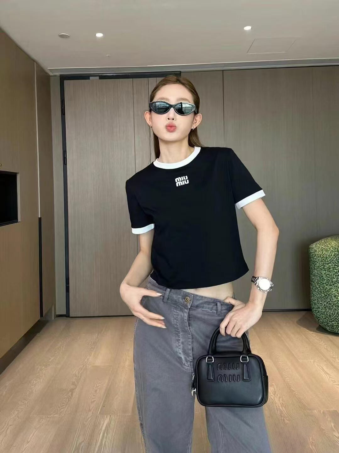 LuxluxHouse Best Quality Clothes Miu Miu T-shirt