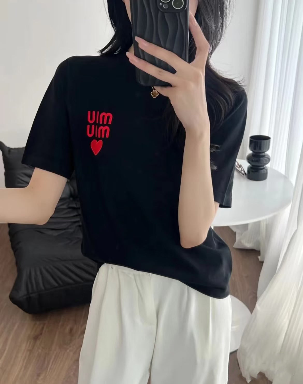 LuxluxHouse Best Quality Clothes Miu Miu T-shirt