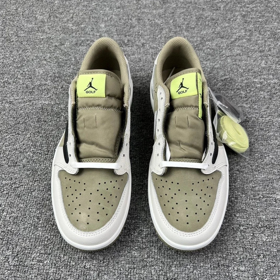 HP Batch-Air Jordan 1 × Travis Scott “Golf Olives”